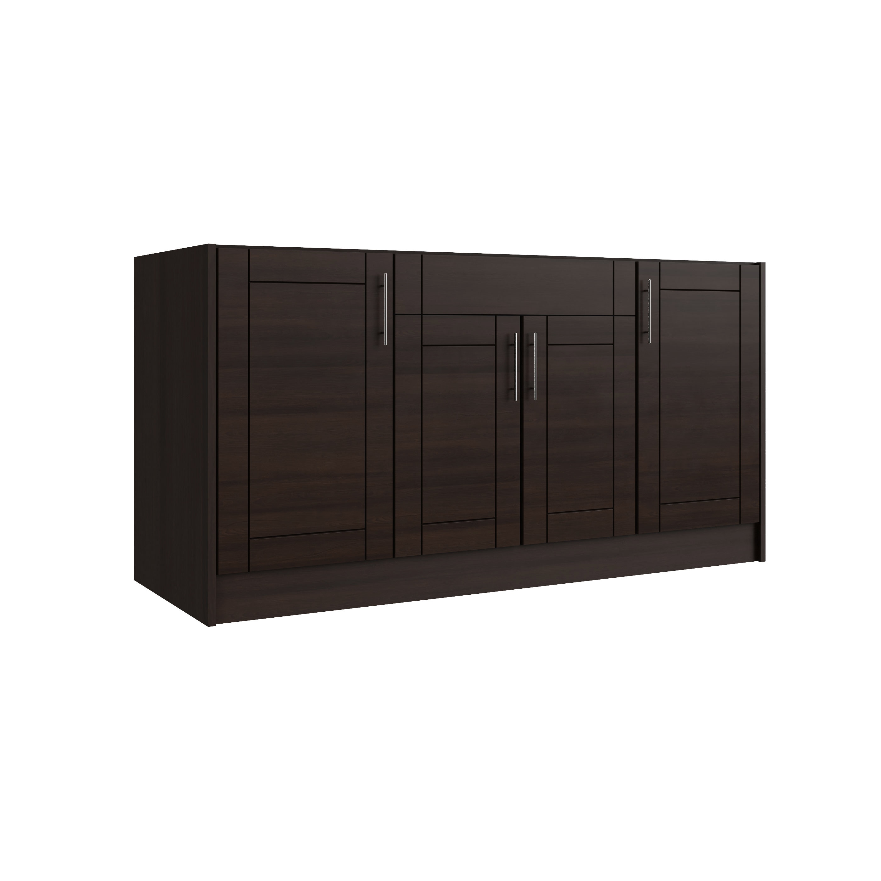 WeatherStrong WSE66SB-SMH Sanibel 3 -Piece 67.25-in W x 25.5-in D x 34.5-in H Modular Outdoor Kitchen Set