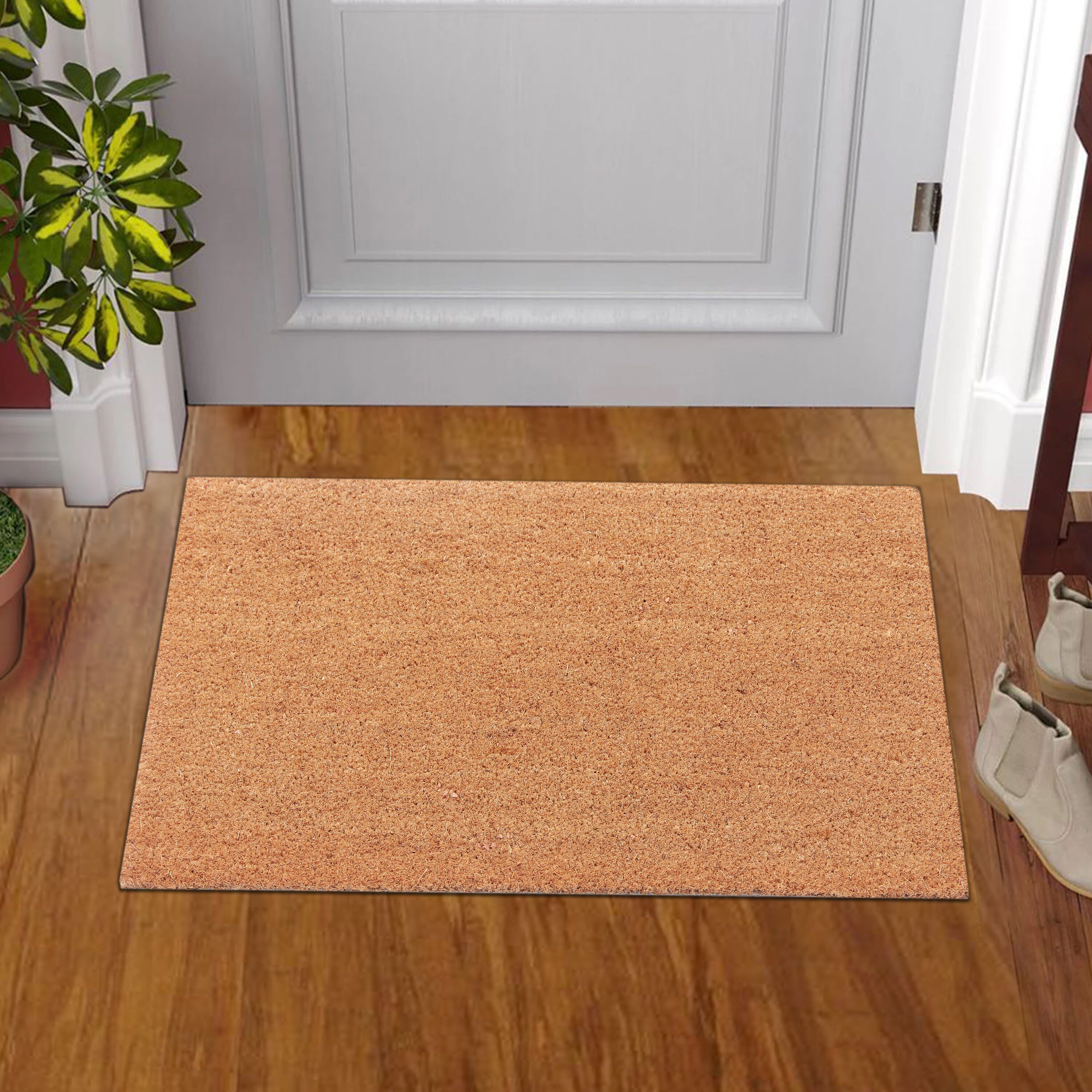 Plain Narrow Coir Doormat Blank Door Mat / Simple Basic Welcome