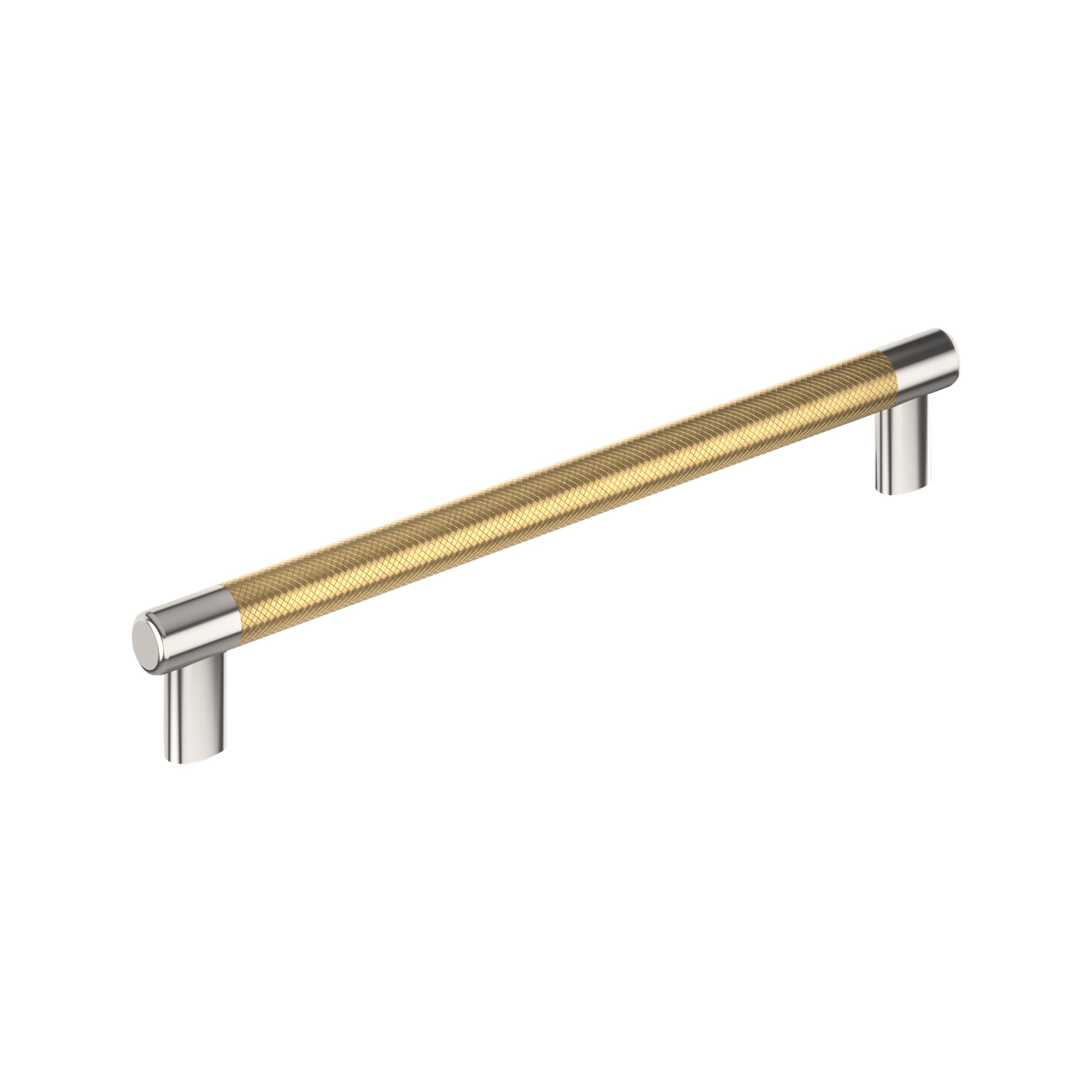 Amerock BP54040PNCZ Esquire 12-in , 305mm Center to Center Polished Nickel/Champagne Bronze Rectangular Bar For Use on Appliances Drawer Pulls
