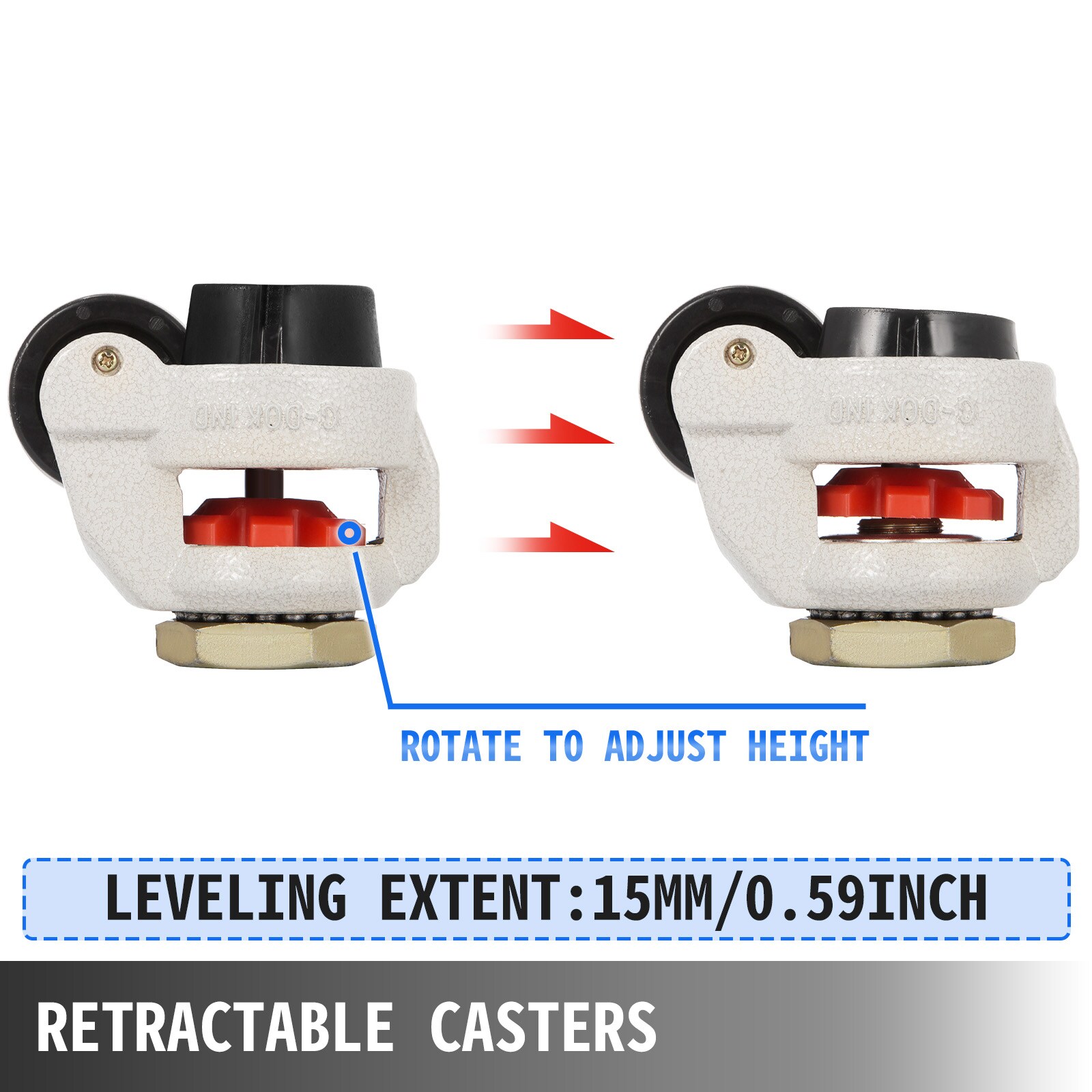 VEVOR JLSPTJFML4PCS80S1V0 casters - View #4