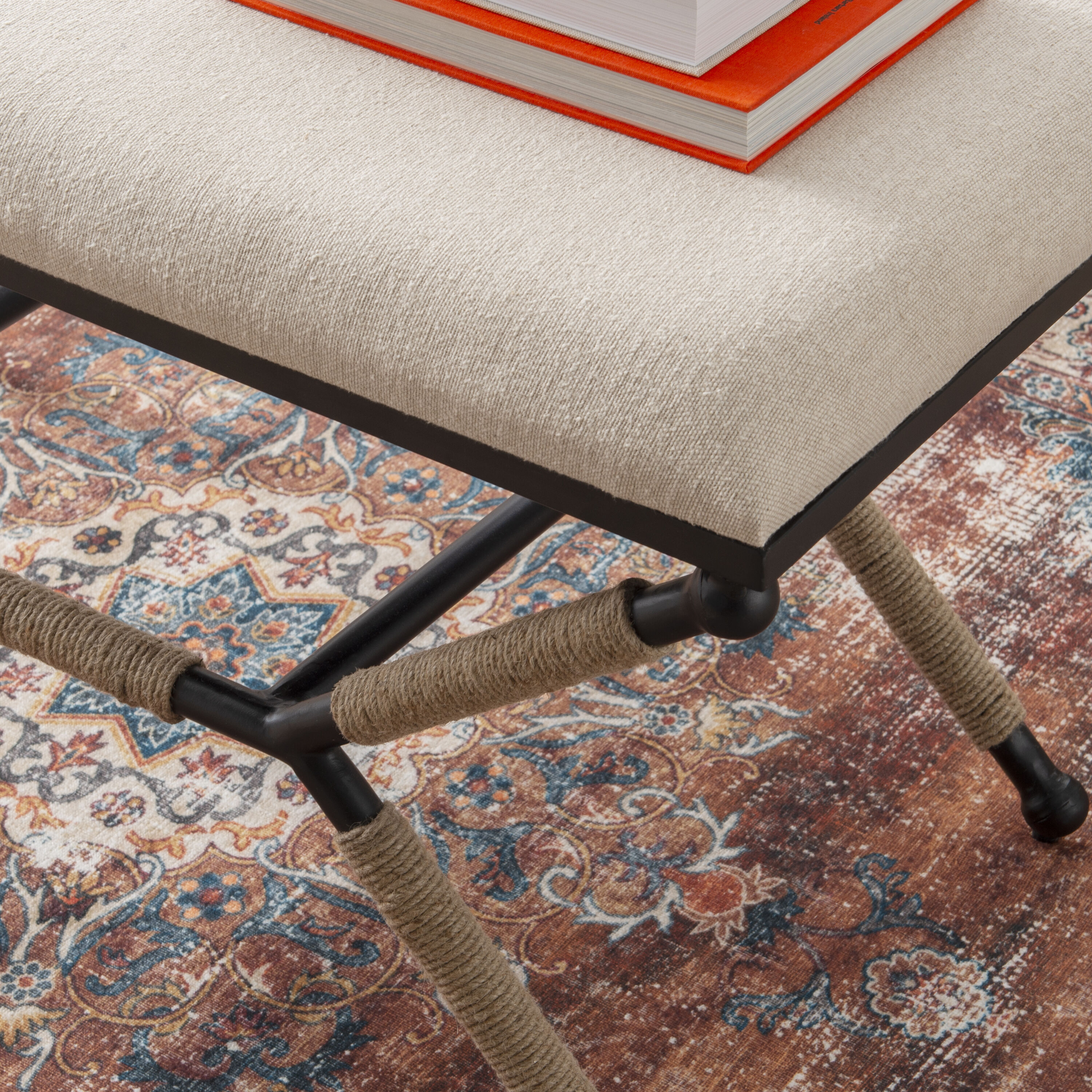 Linon LOWES1231 Indoor-Ottomans - View #6