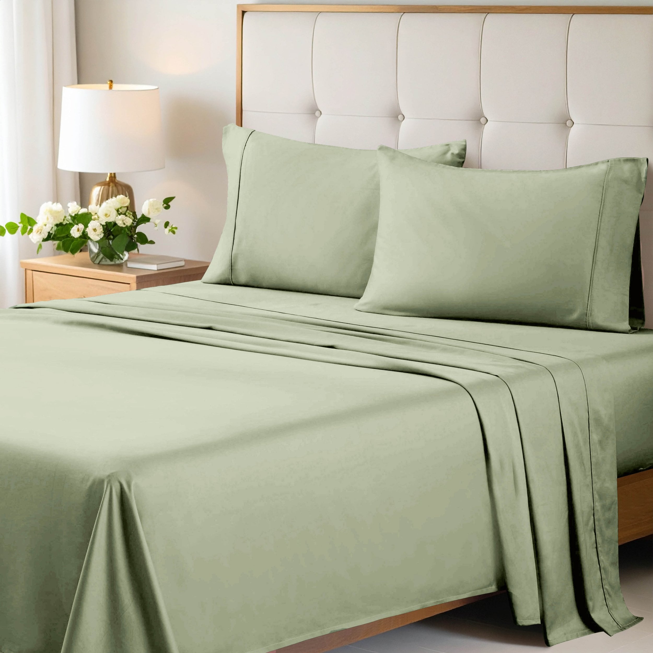Superior 700-Thread Count Egyptian Cotton 4-Piece Bed Sheet Set