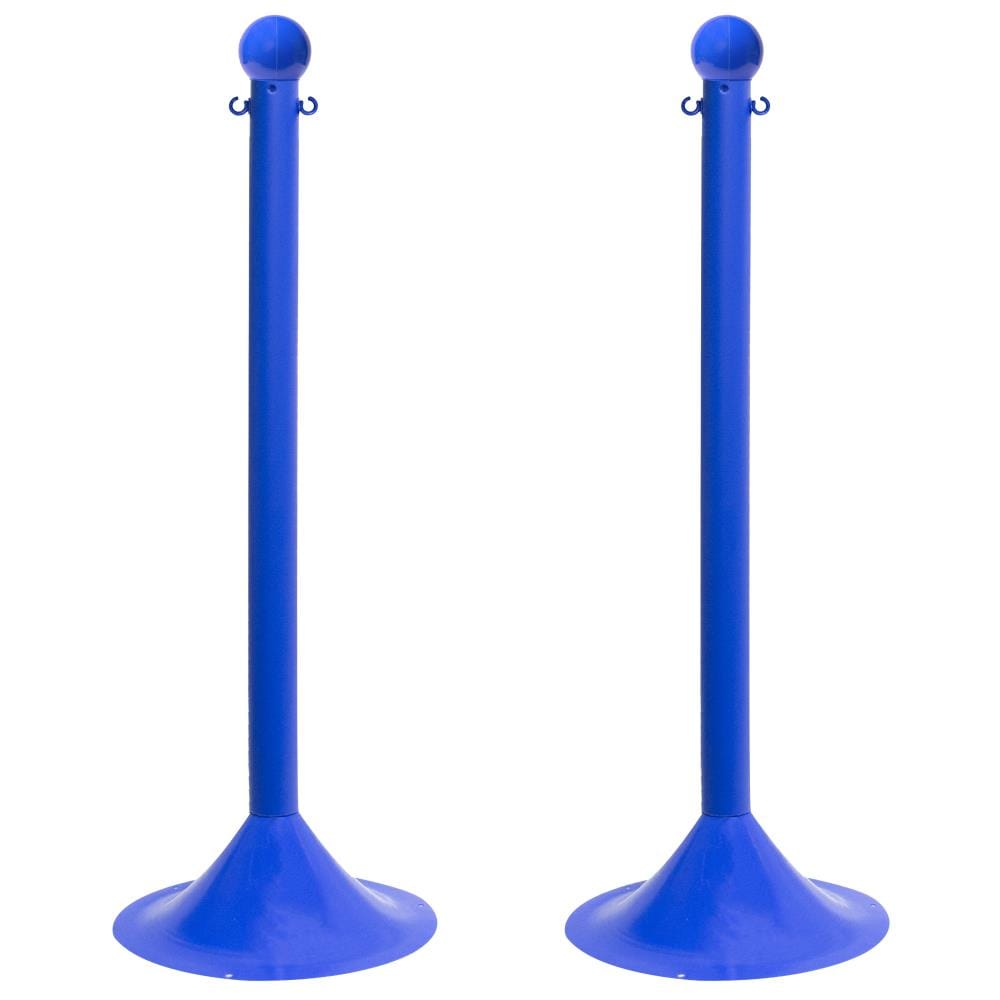 Mr. Chain 91506-2 Blue Light Duty Stanchion (2-pack)