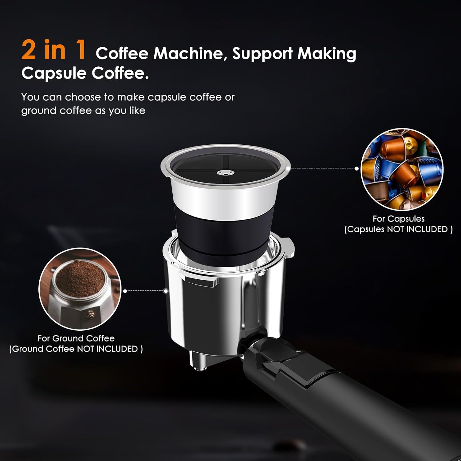 COWSAR LSCM8054H-BLACK Coffee-Makers - View #4