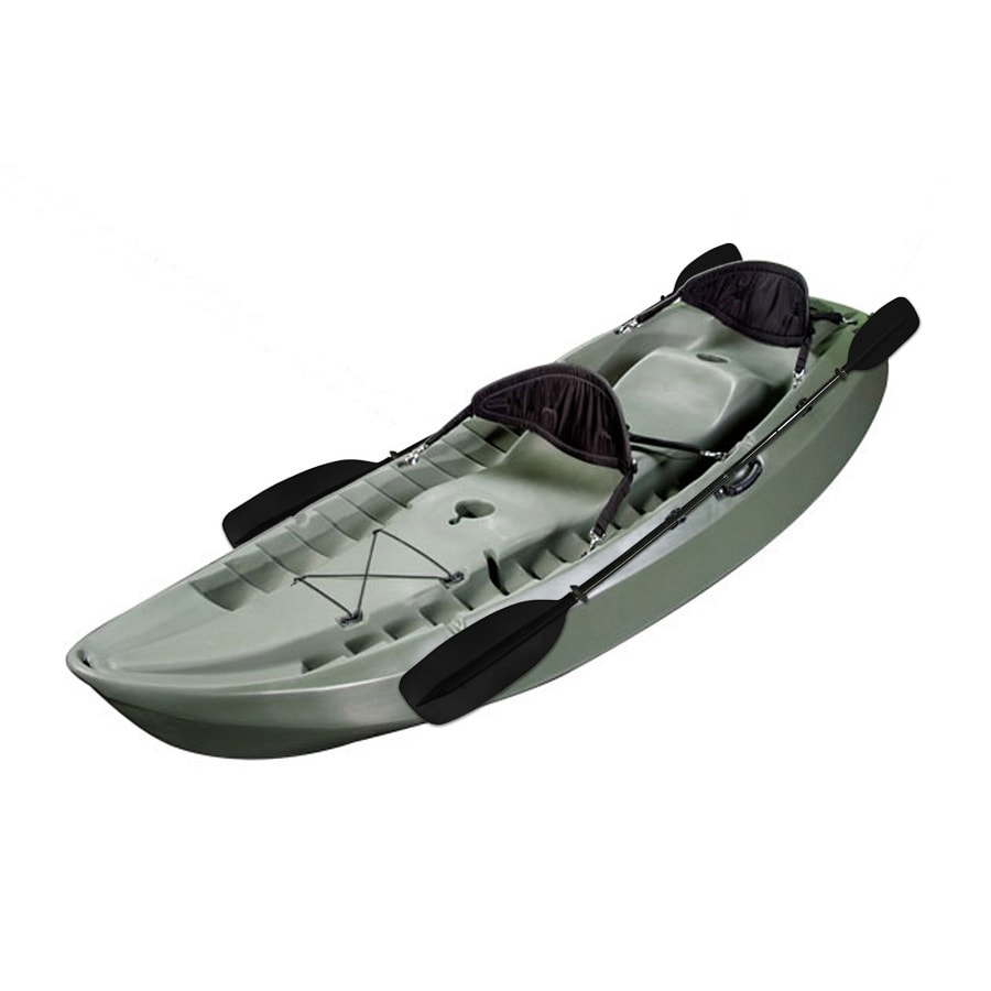tempo Ineenstorting schaal LIFETIME PRODUCTS Sport Fisher Sit-on-top 2 Person 120-ft Plastic Kayak in  the Kayaks department at Lowes.com
