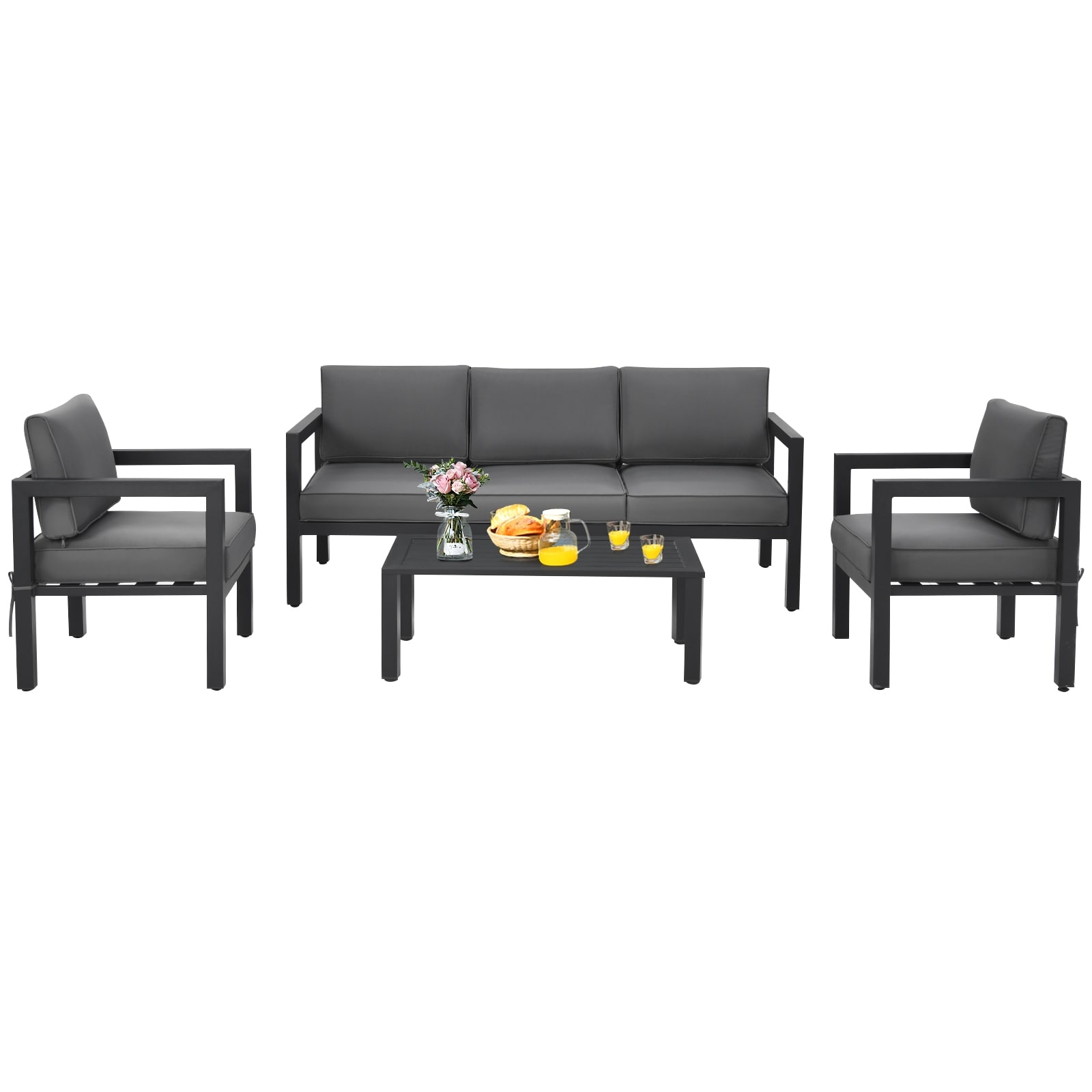 Forclover CBE-6PS0014BL Patio-Conversation-Sets - View #5