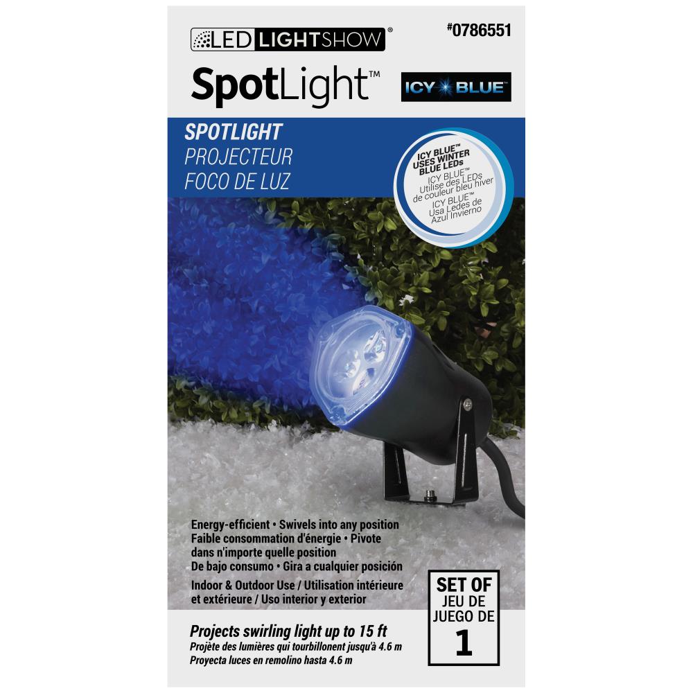 Gemmy LED LightShow Spotlight with Stake Blue 
