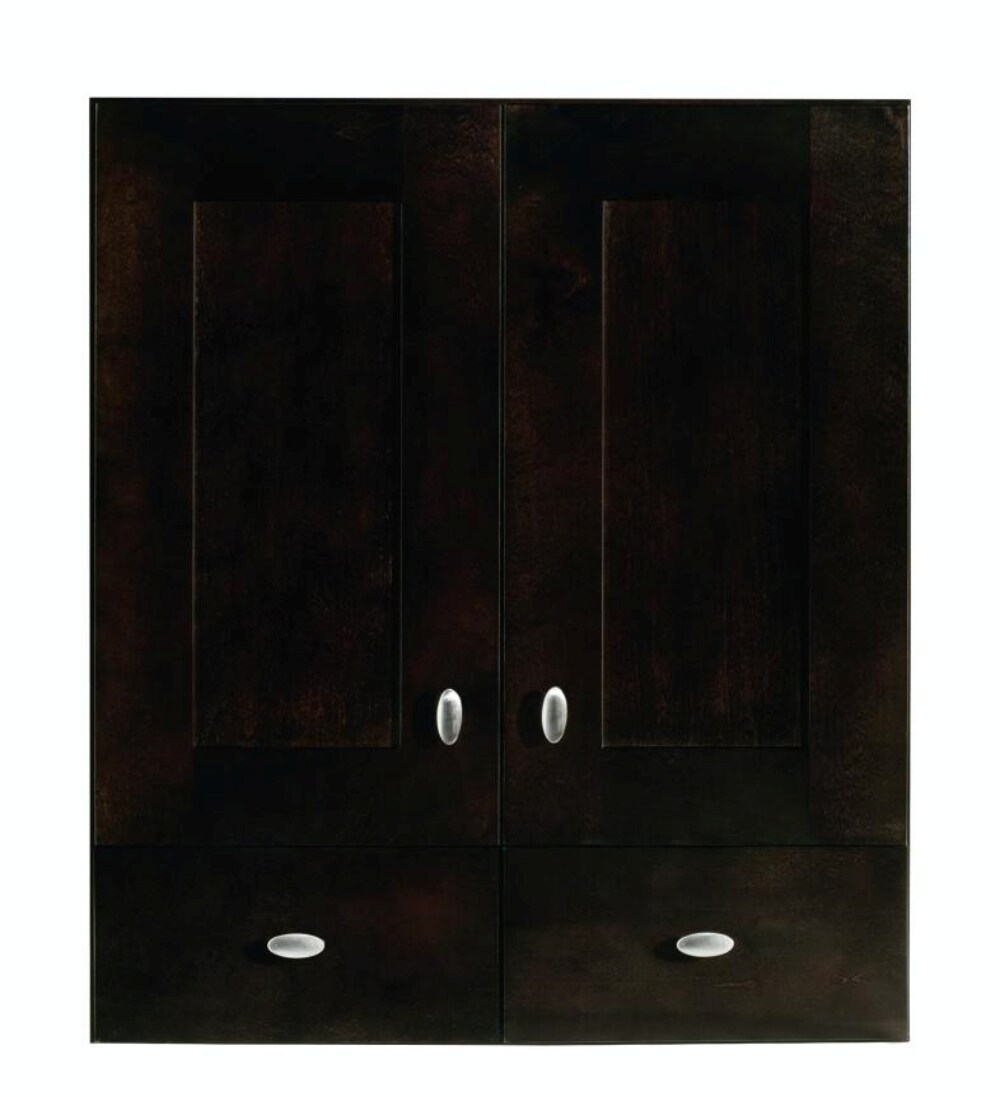 Diamond FreshFit Palencia 25-in W x 29-in H x 8.25-in D Espresso Bathroom Wall Cabinet