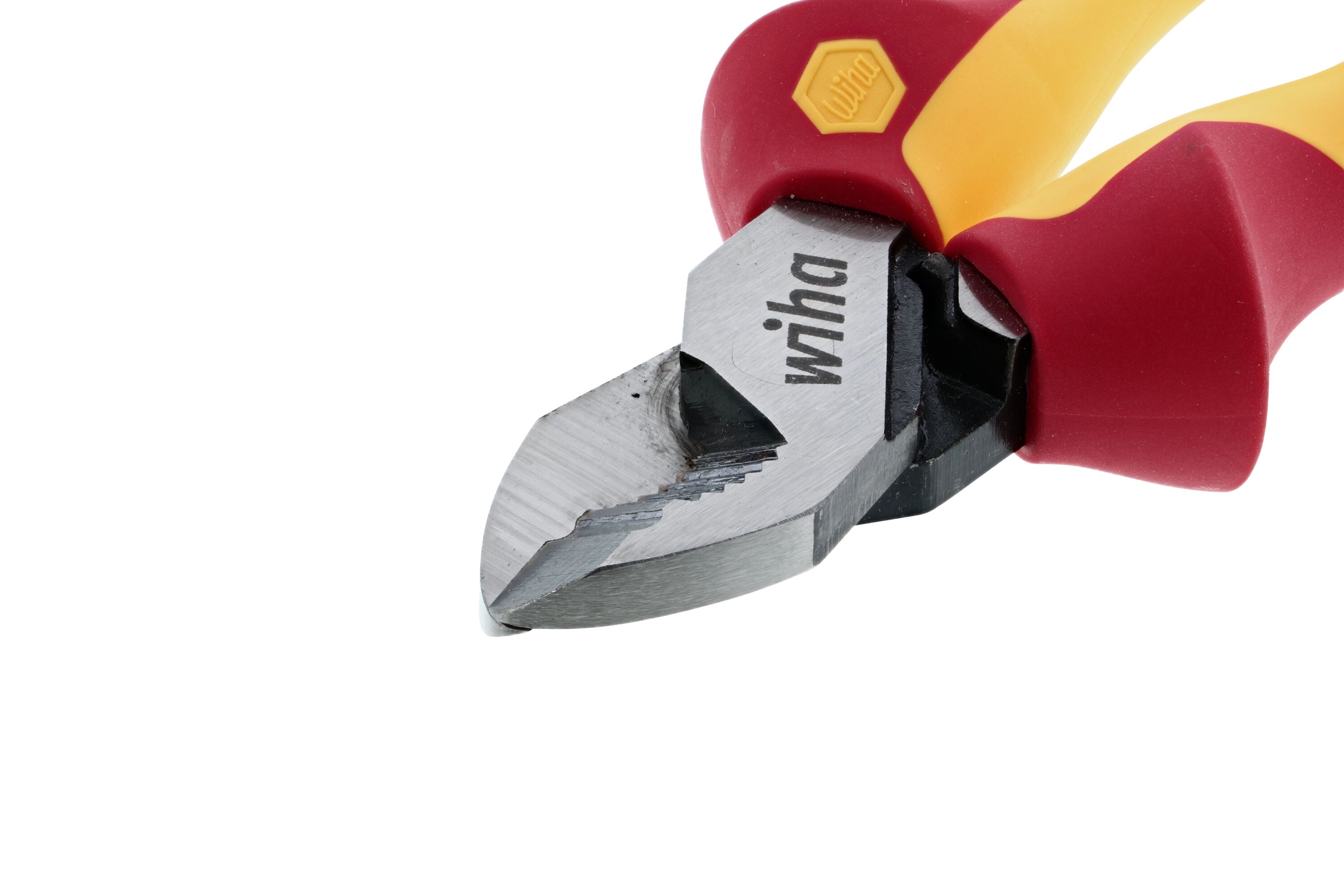 8 in. 1000-Volt Insulated Long Nose Pliers with Cutter and Chrome Plating  in Red/Yellow