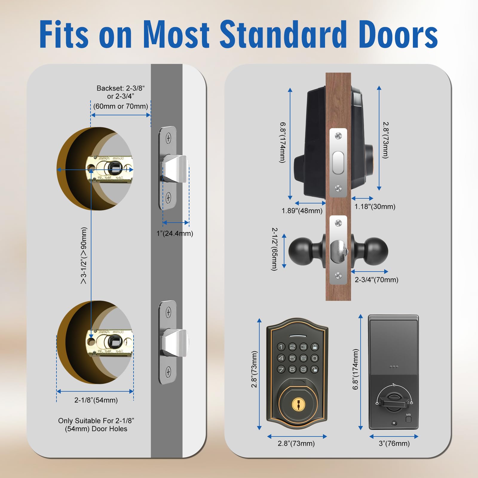 Misopily LMS0803M438 Electronic-Door-Locks - View #2