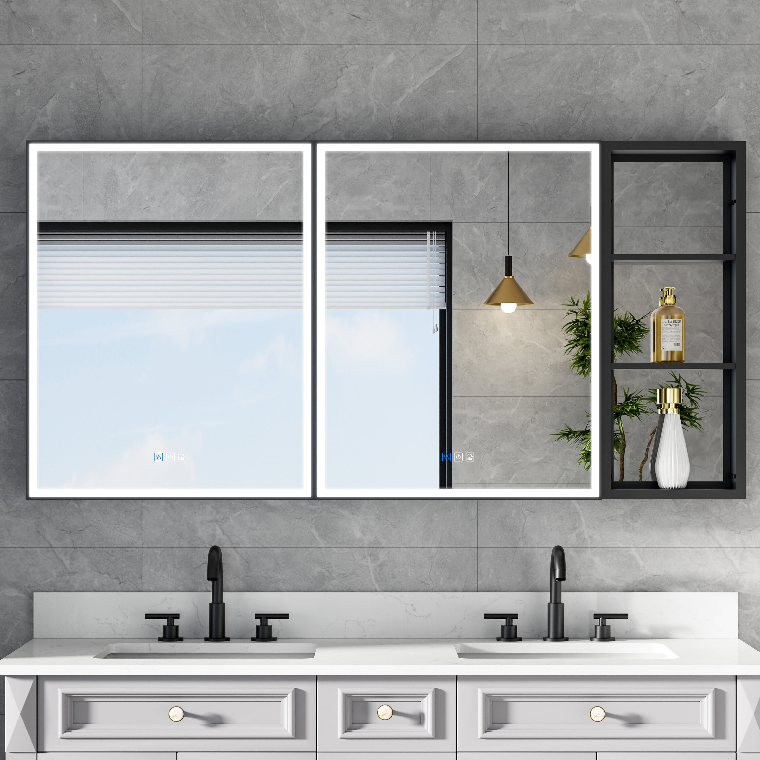 CALVON RC12-2430LR-MC Bathroom-Medicine-Cabinets - View #11
