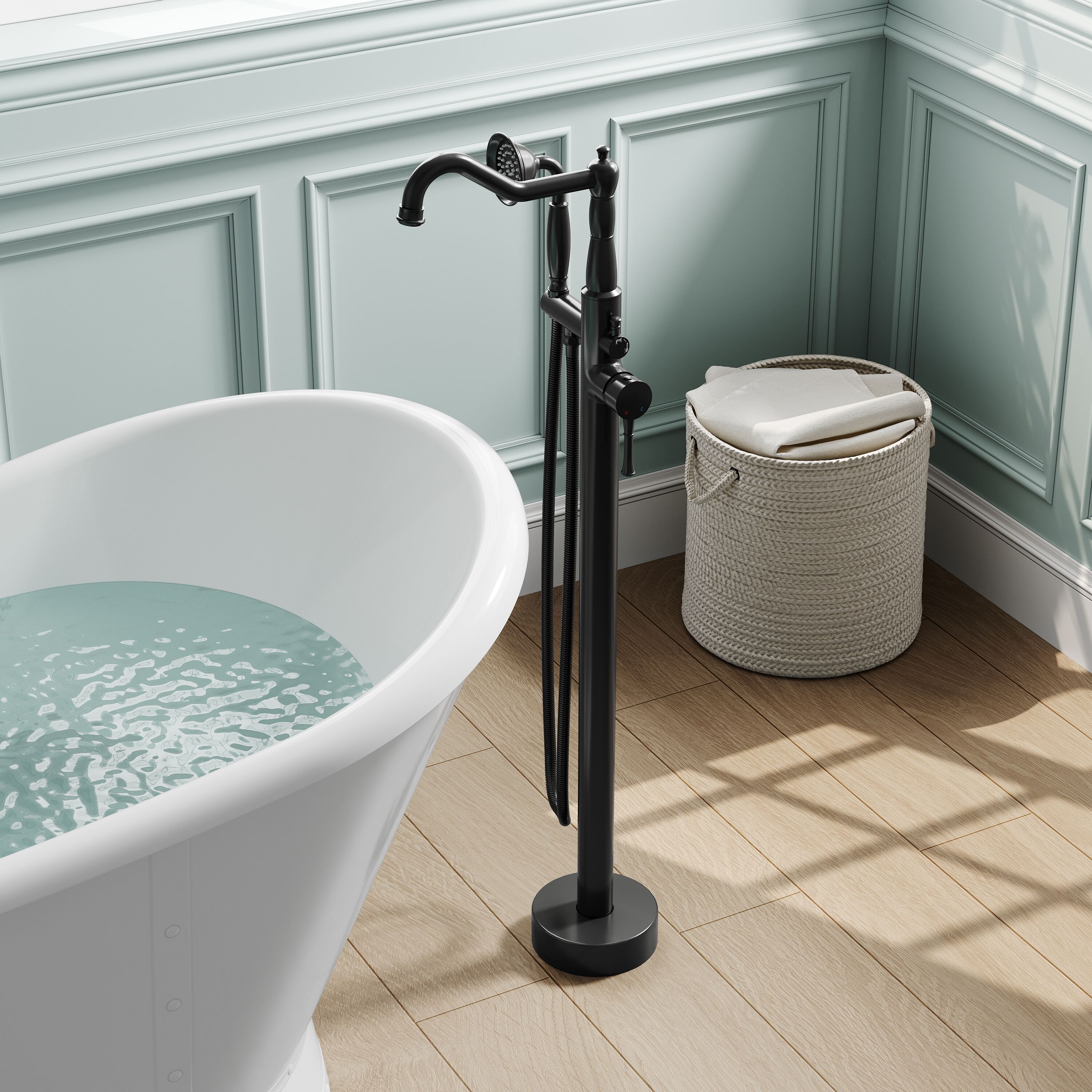 WELLFOR KC-HPY-52633US Roman-Tub-Faucets - View #2