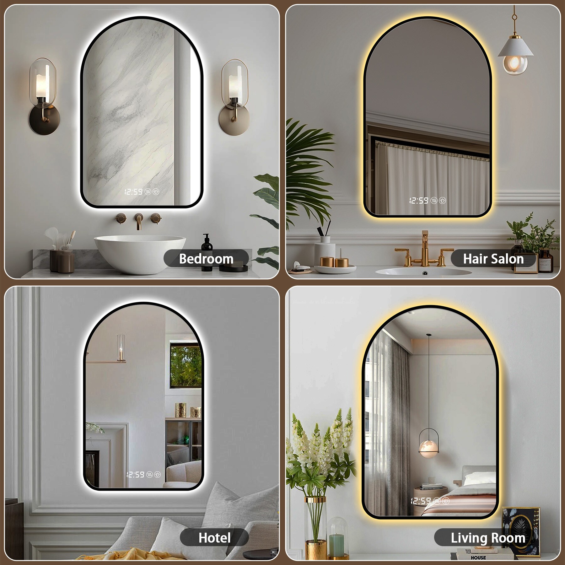 LUXEYARD DS-R-9P329053 Framed-Bath-Mirrors - View #4