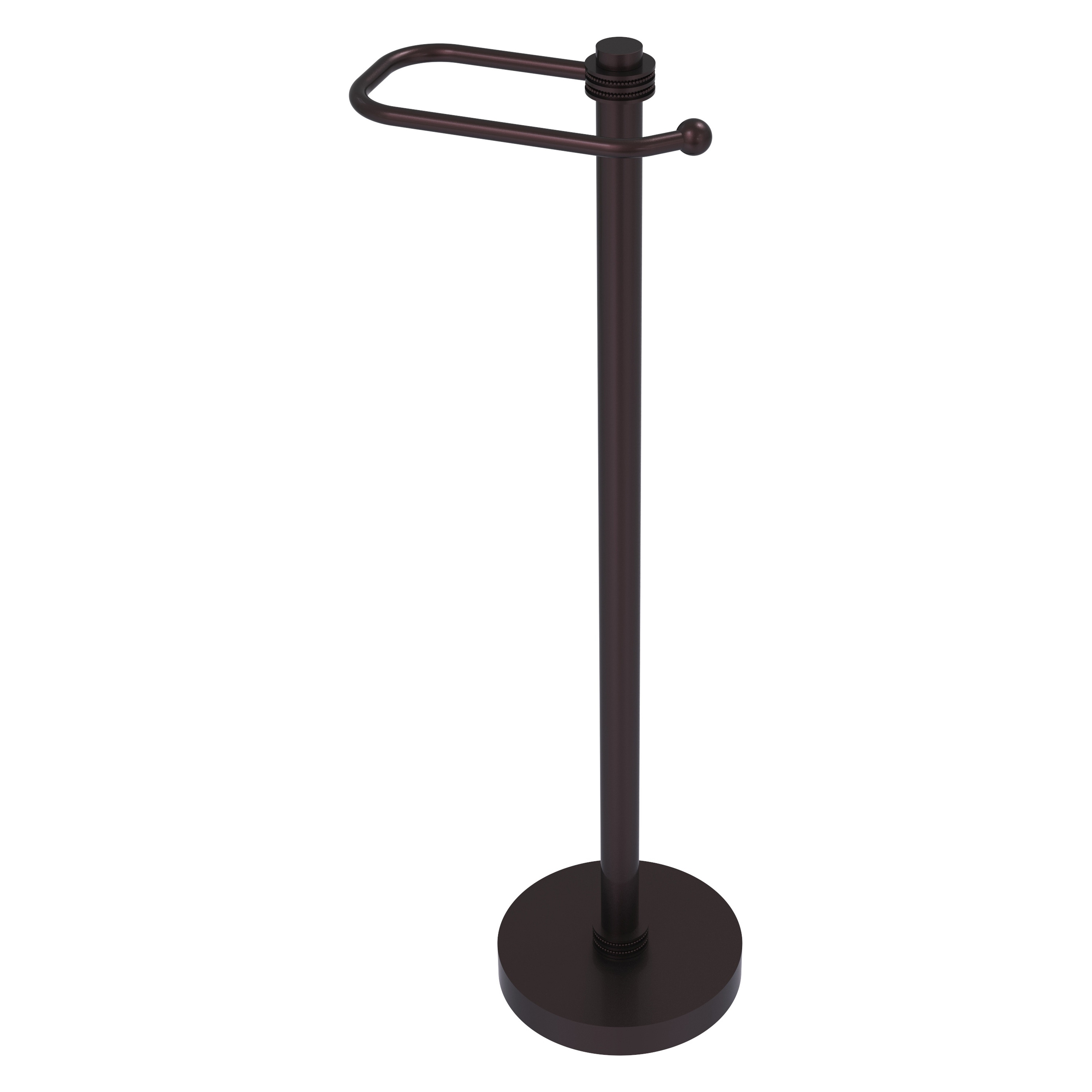Allied Brass TS-25ED-ABZ Antique Bronze Freestanding Single post Toilet Paper Holder 1 -Rolls with Storage