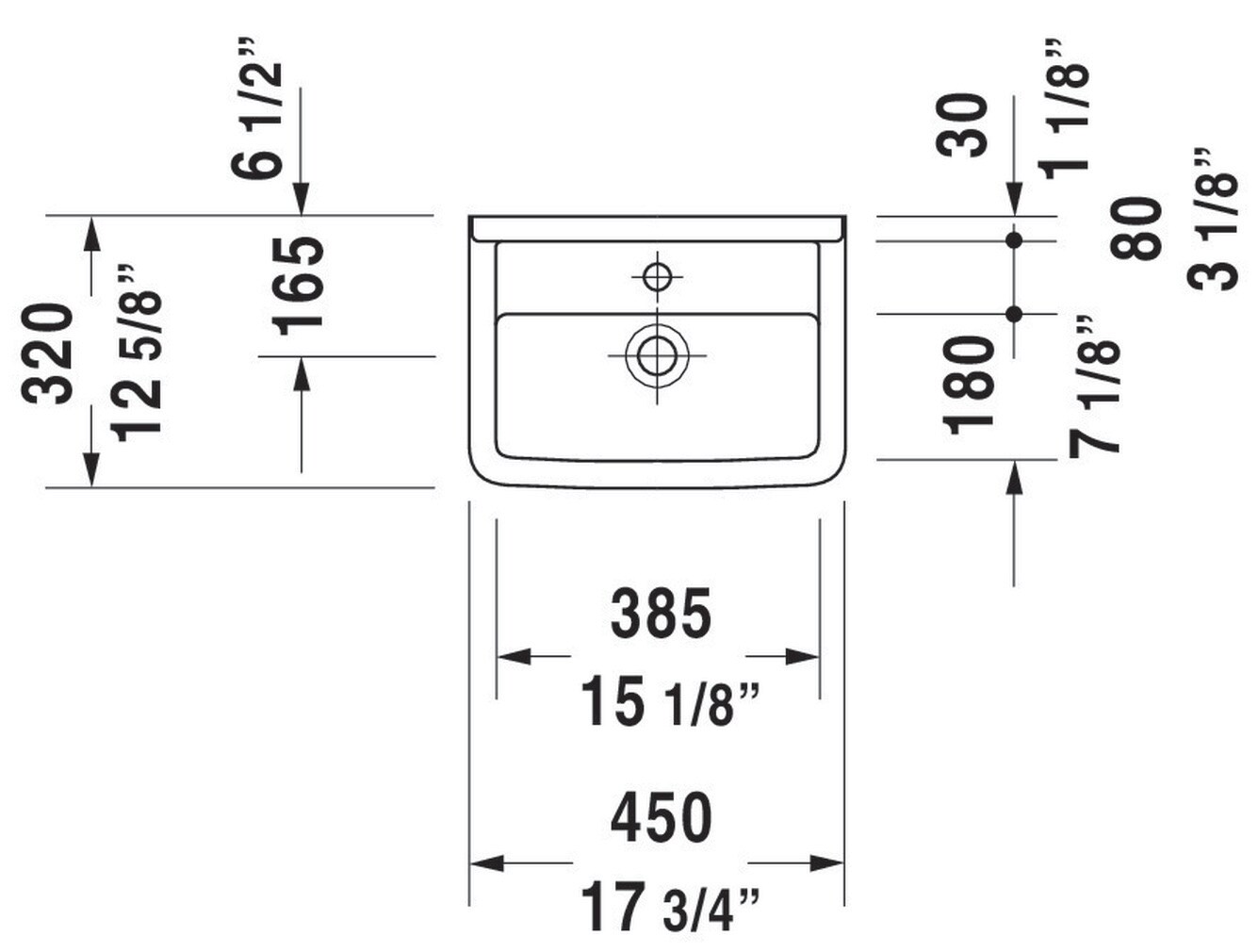 Duravit 0750450000 Bath-Sink - View #3