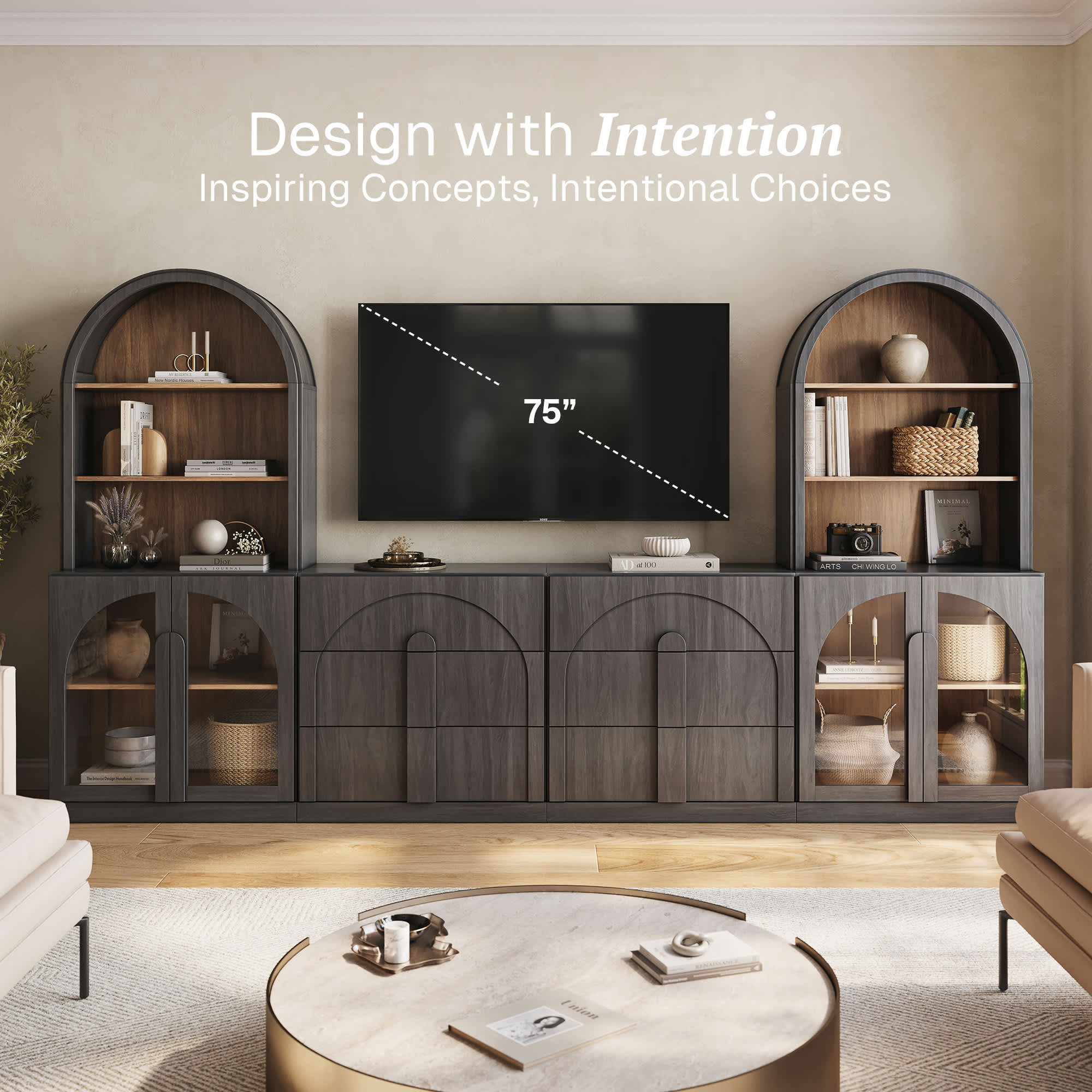 Belleze 014-HG-41313-E+1C2D Tv-Stands - View #3