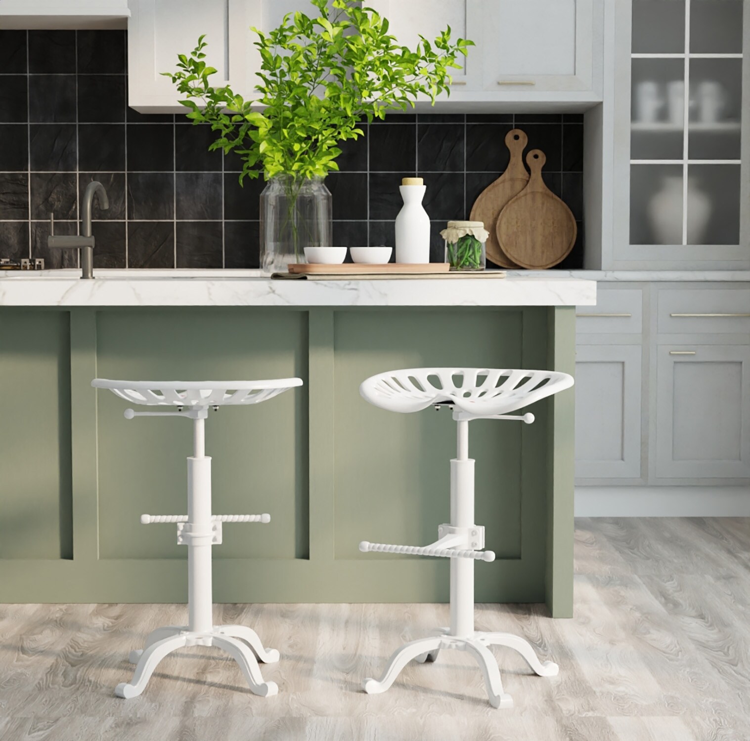 Carolina Cottage 3200-WHT stools - View #8