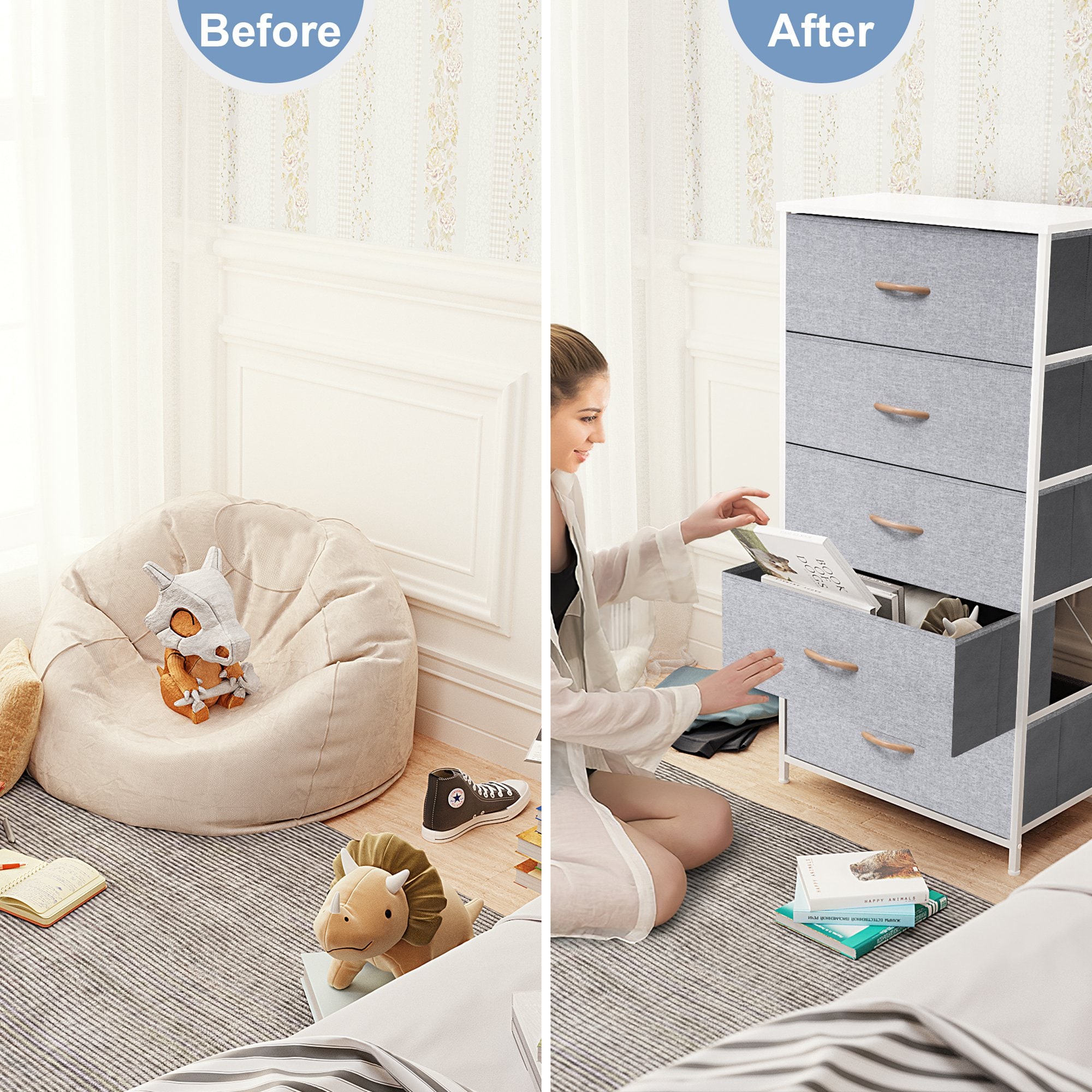CloudFly CL-HD017LGY dressers - View #5
