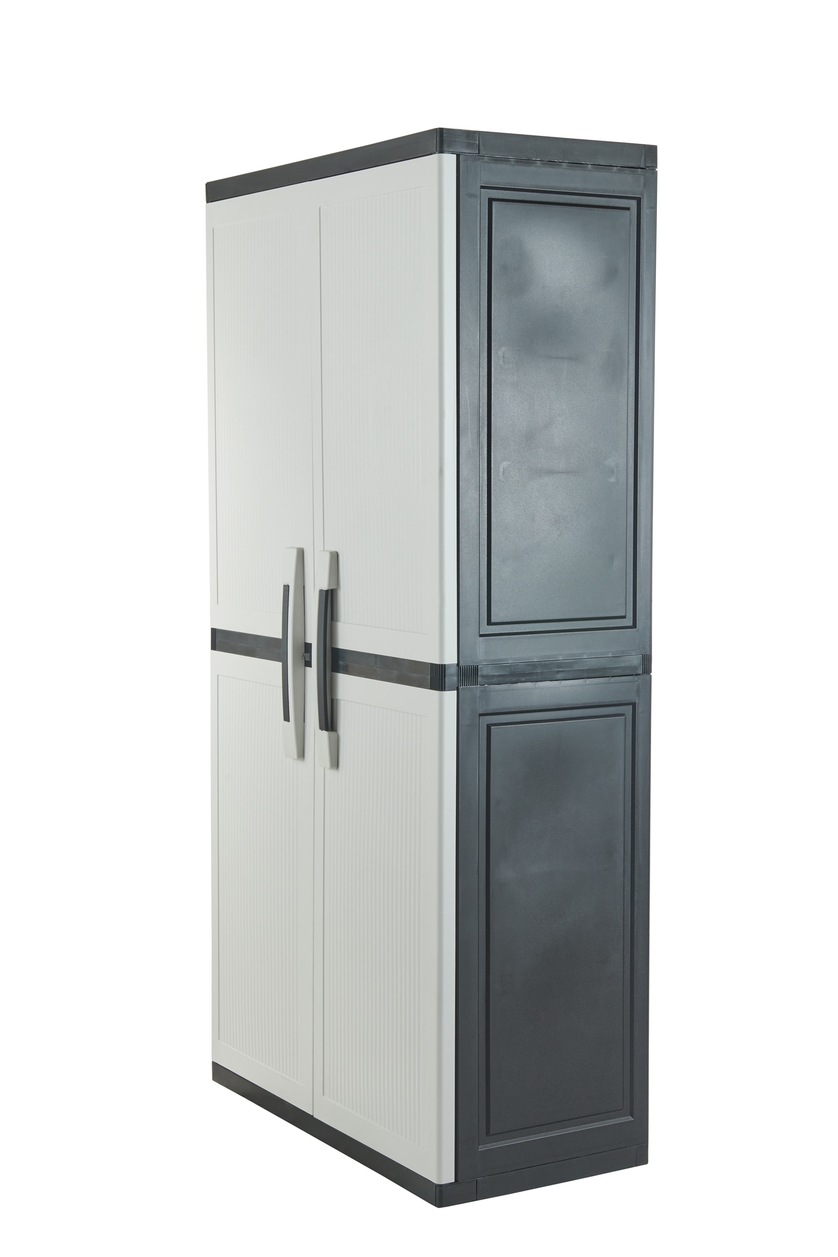 mengsel essence Scenario Keter Plastic Freestanding Garage Cabinet in Gray (34.5-in W x 70.8-in H x  17.5-in D) in the Garage Cabinets department at Lowes.com