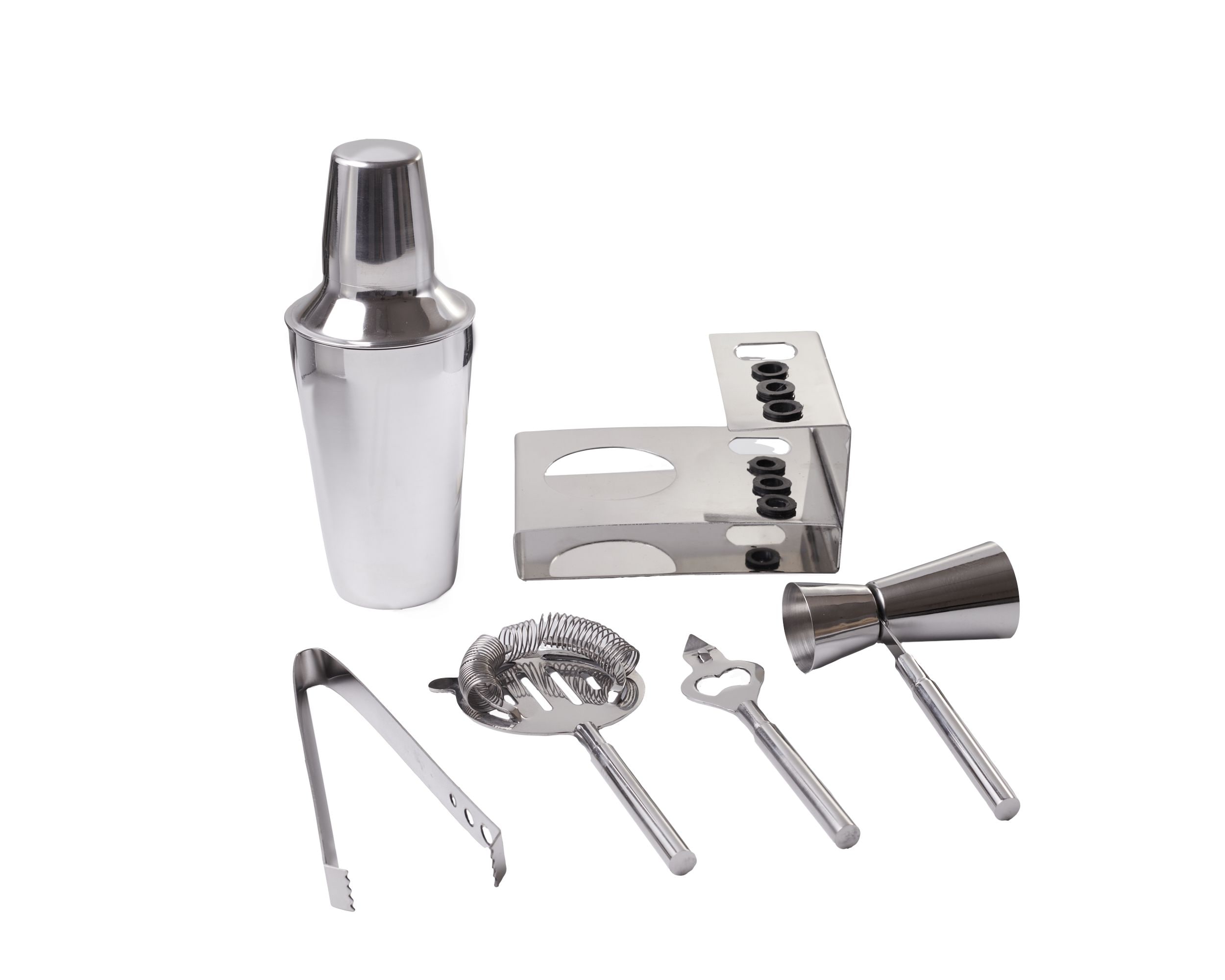 17 Ounce Cocktail Shaker Bar Set Martini Kit with Double Sizes Measuring Jigger 