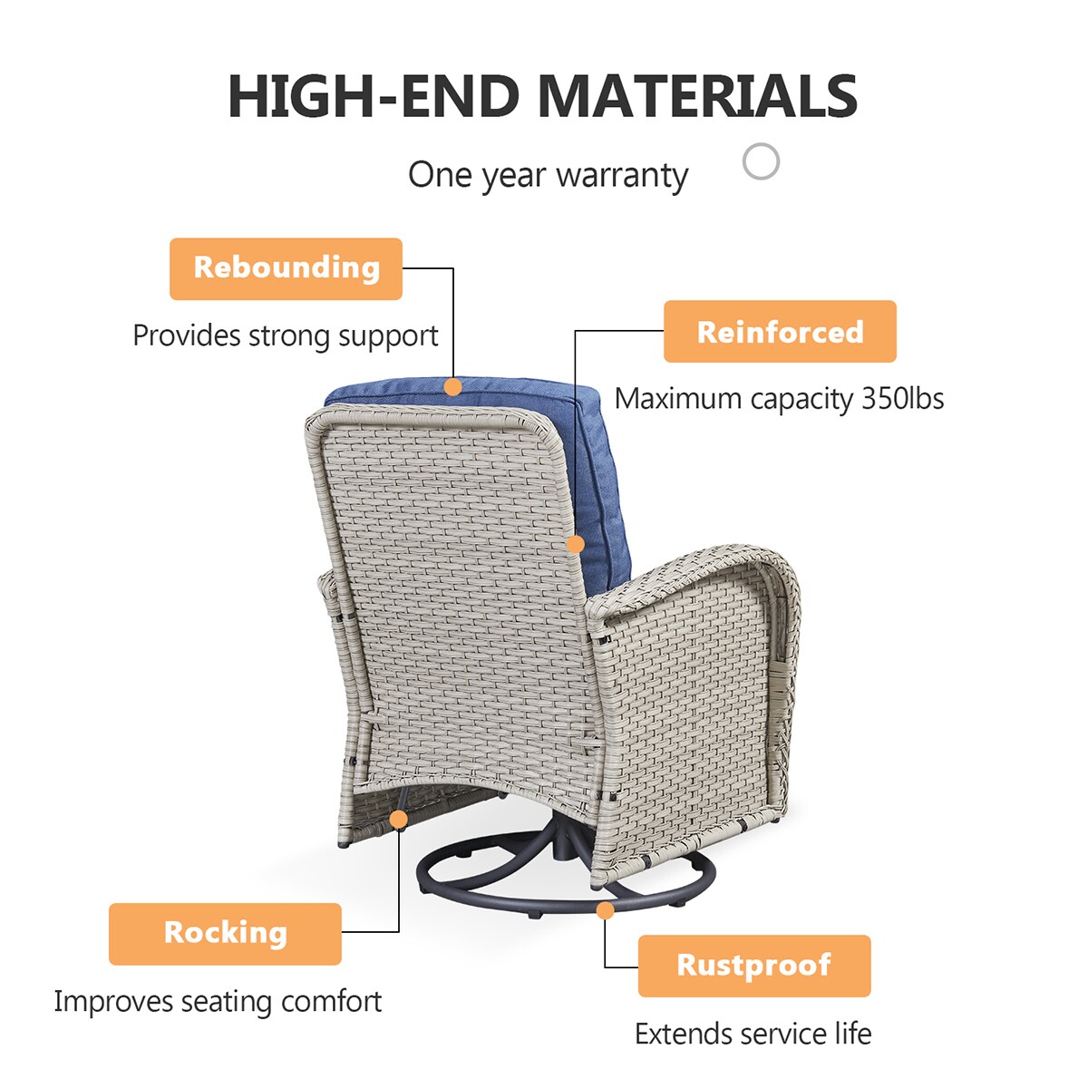 Rilyson FSGY20-1A Patio-Chairs - View #7