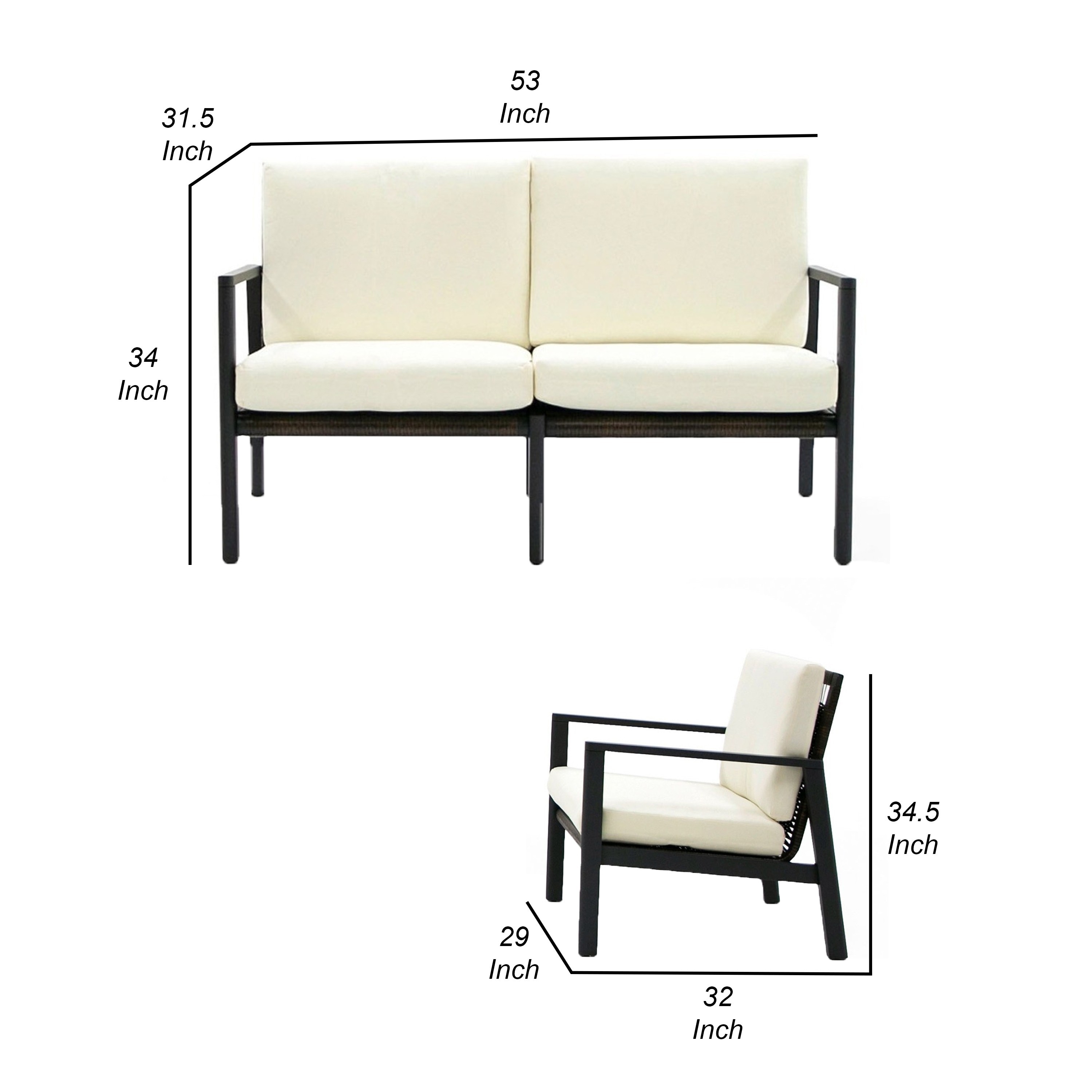 Benzara BM318447 Patio-Conversation-Sets - View #7