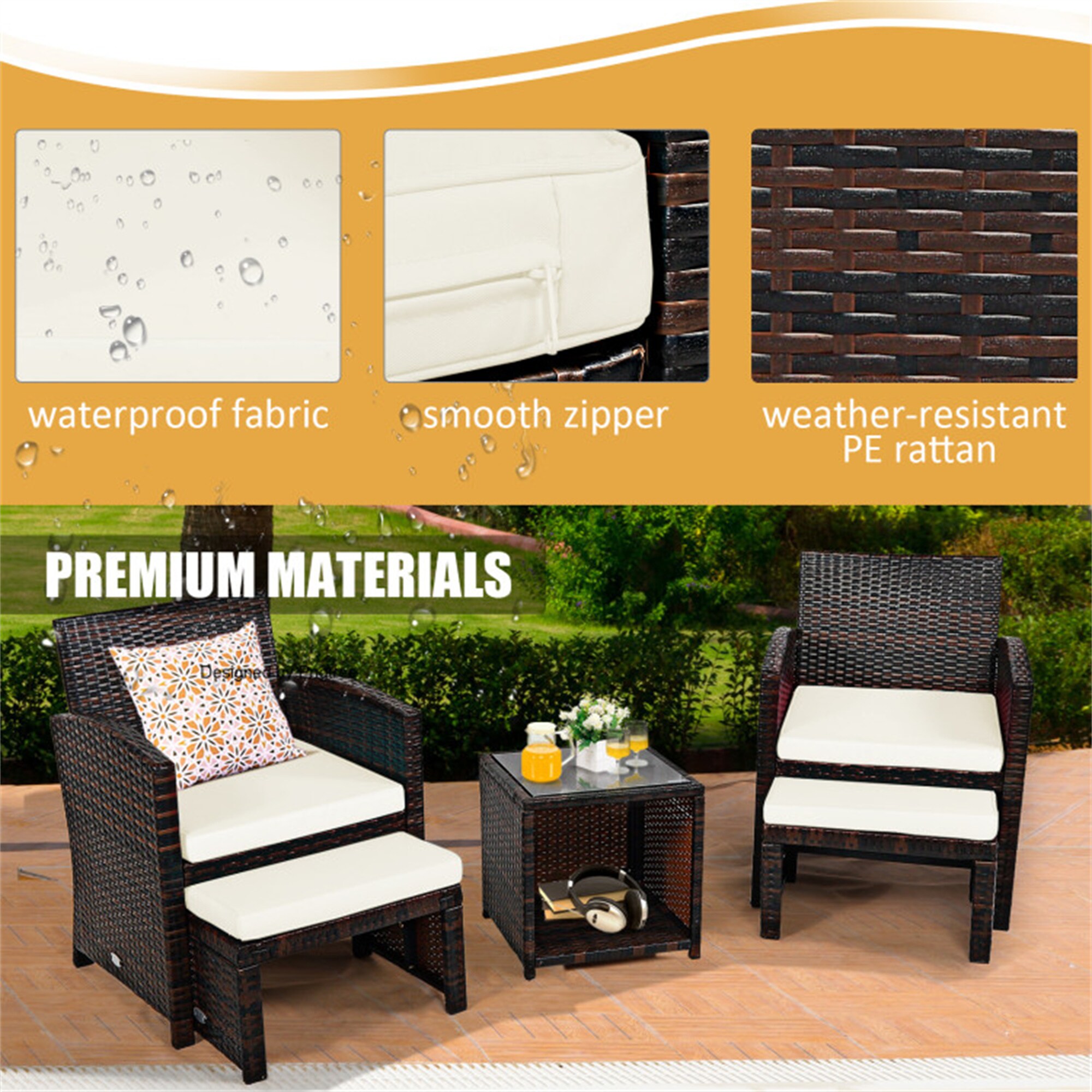 BABOOM BOM-H7813WH-CO Patio-Conversation-Sets - View #8
