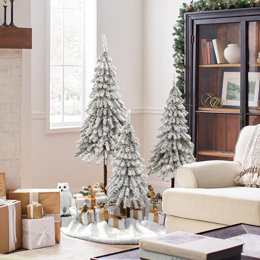 LuxenHome WHAP2046 Artificial-Christmas-Trees - View #3