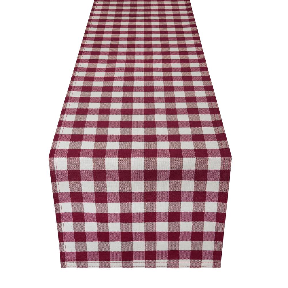 Achim BCRU48BU24 Burgundy Table Runner