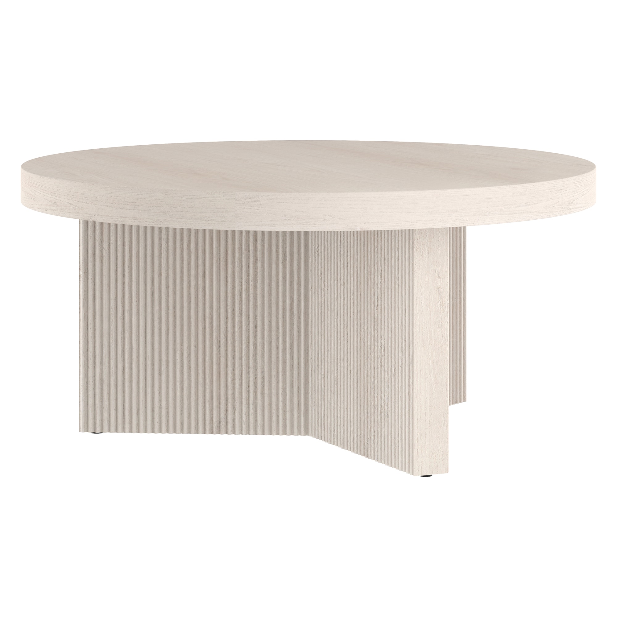 Hailey Home CT2096 Holm Alder White MDF Scandinavian Coffee Table
