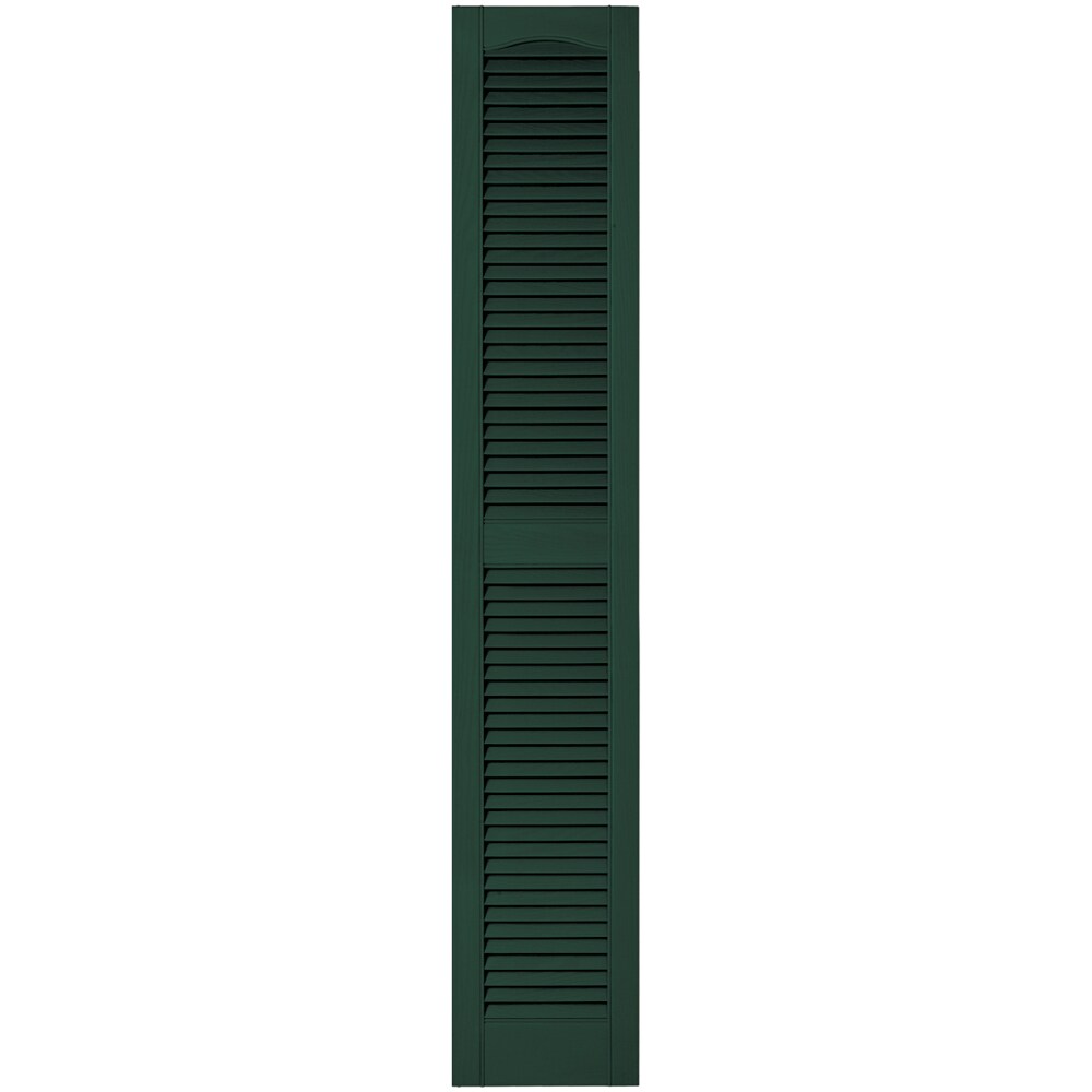 Vantage V1711267122 12-in W x 66.75-in H Midnight Green Exterior Shutters