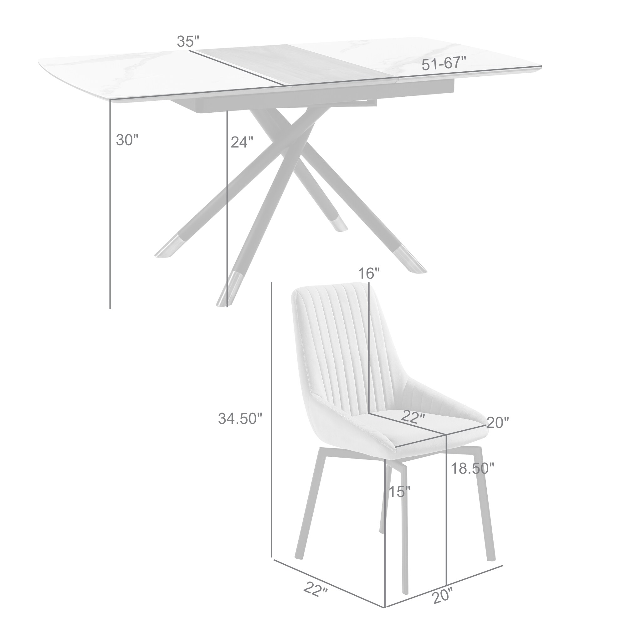 Armen Living SETALSU5GB Dining-Sets - View #10