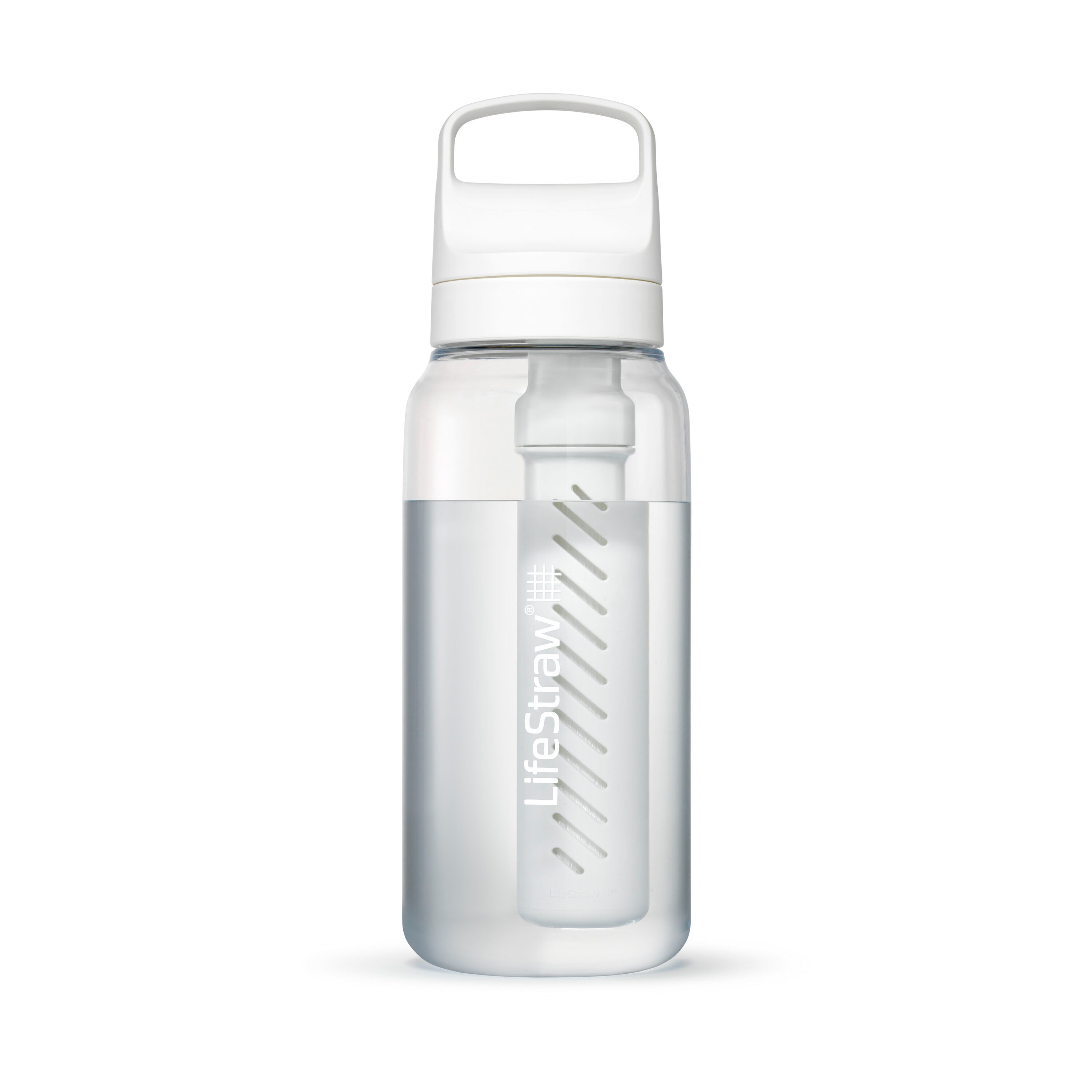LifeStraw LGV41LCLWW Go Series 34 -fl oz Plastic Water bottle - Polar White