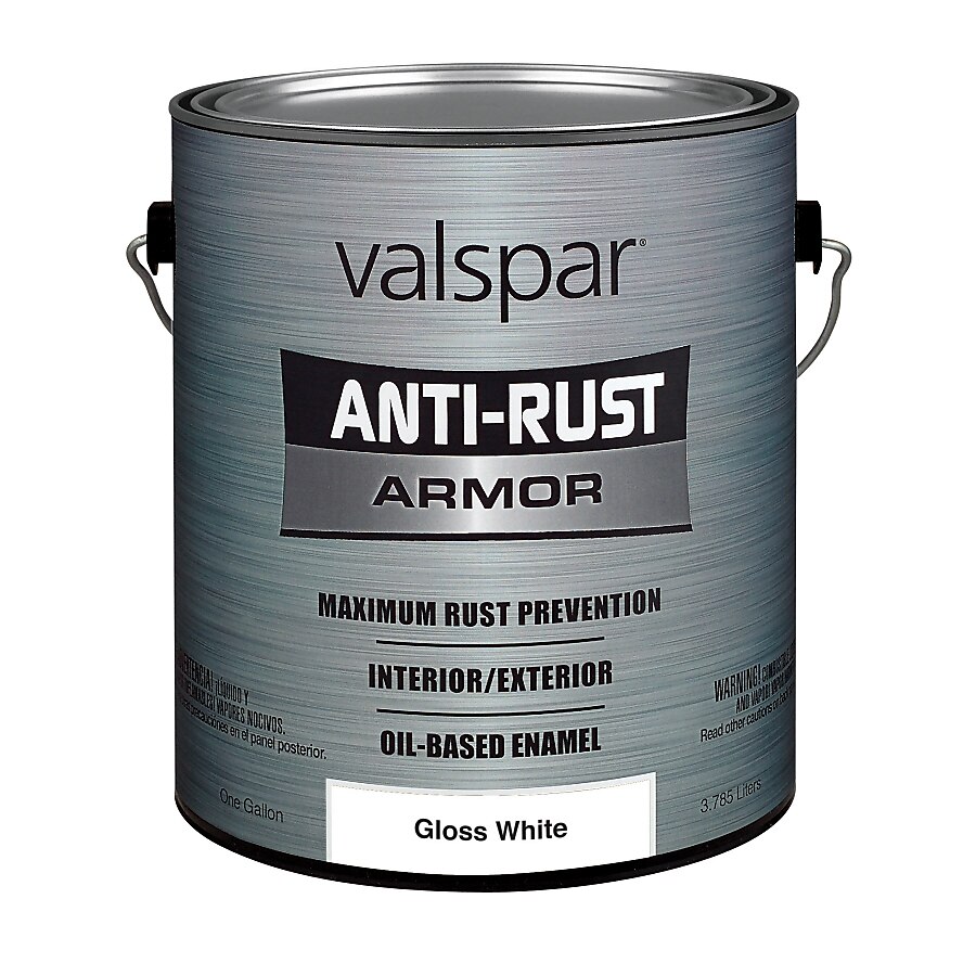 Valspar Gloss Anti-Rust Armor White Enamel Interior/Exterior Paint (Actual Net Contents: 128-fl oz) Valspar Gloss Anti-Rust Armor White Enamel Interior/Exterior Paint (Actual Net Contents: 128-fl oz)