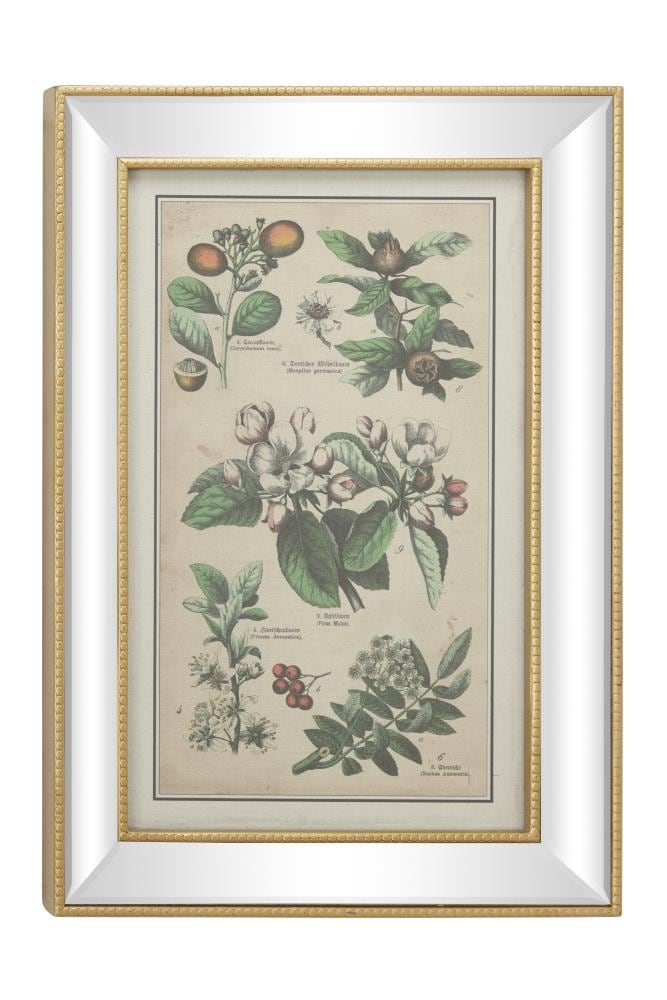 Grayson Lane 69615 Gold Framed 28.5-in H x 19.5-in W Vintage/Retro Wood Painting