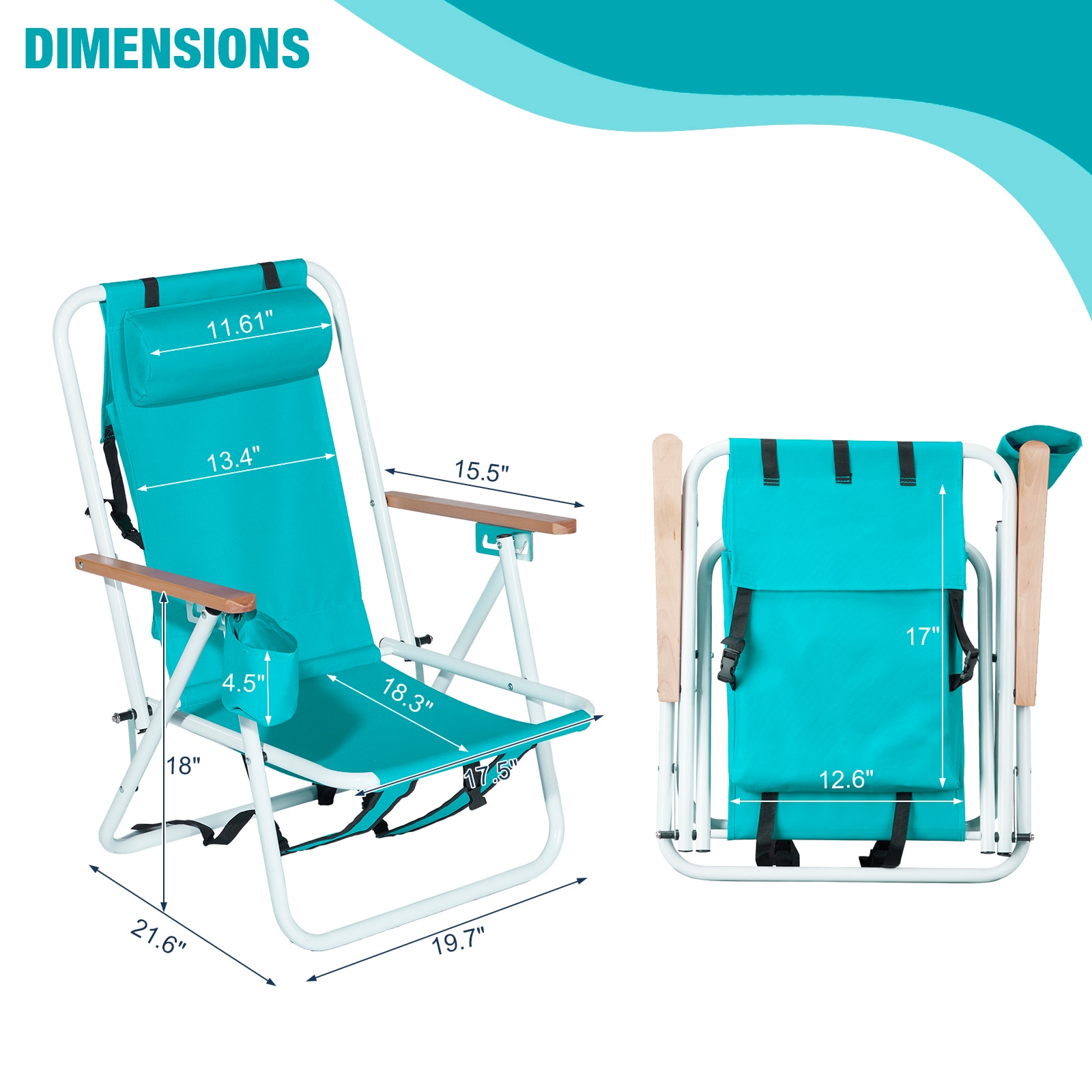 Winado LO1G58000411 Beach-Camping-Chairs - View #3