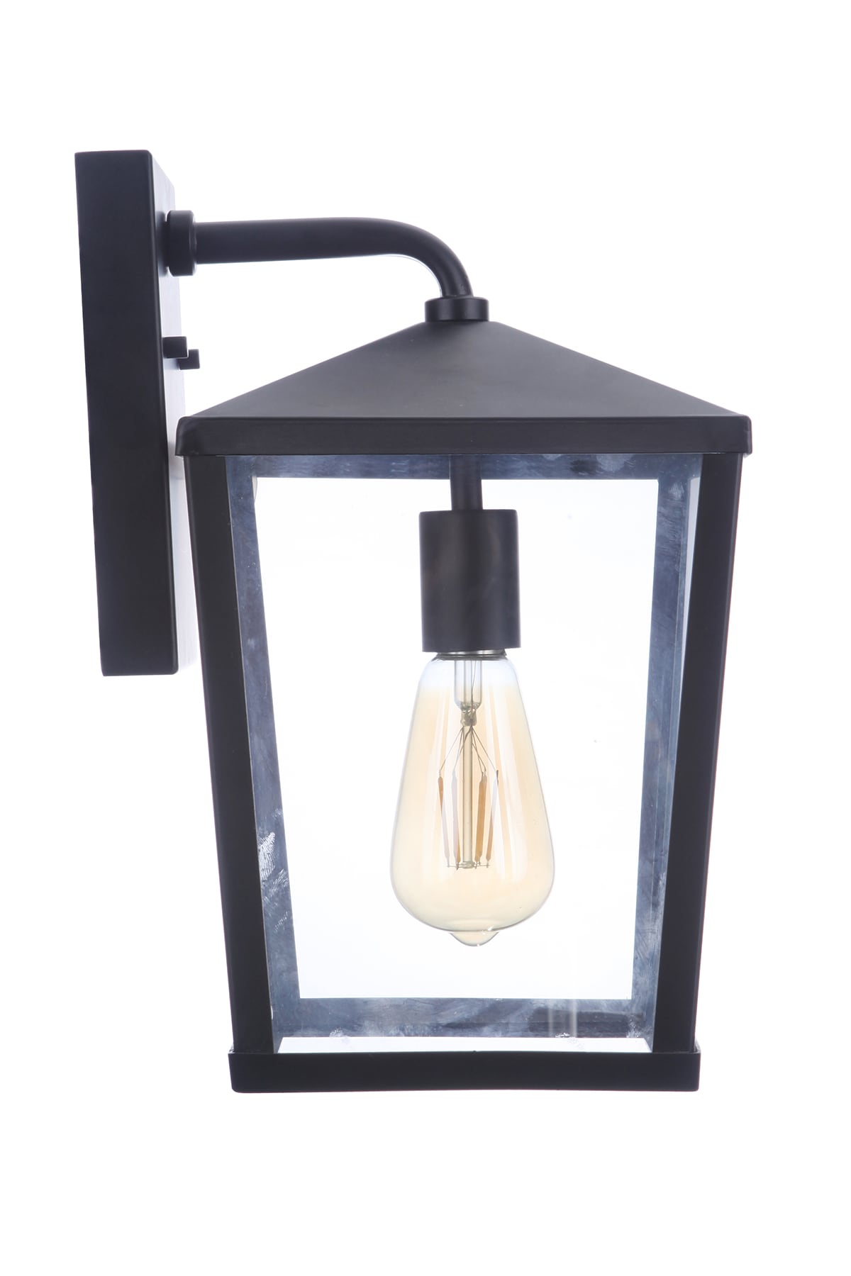 Olsen Midnight Finish Dimmable Outdoor Wall Lantern