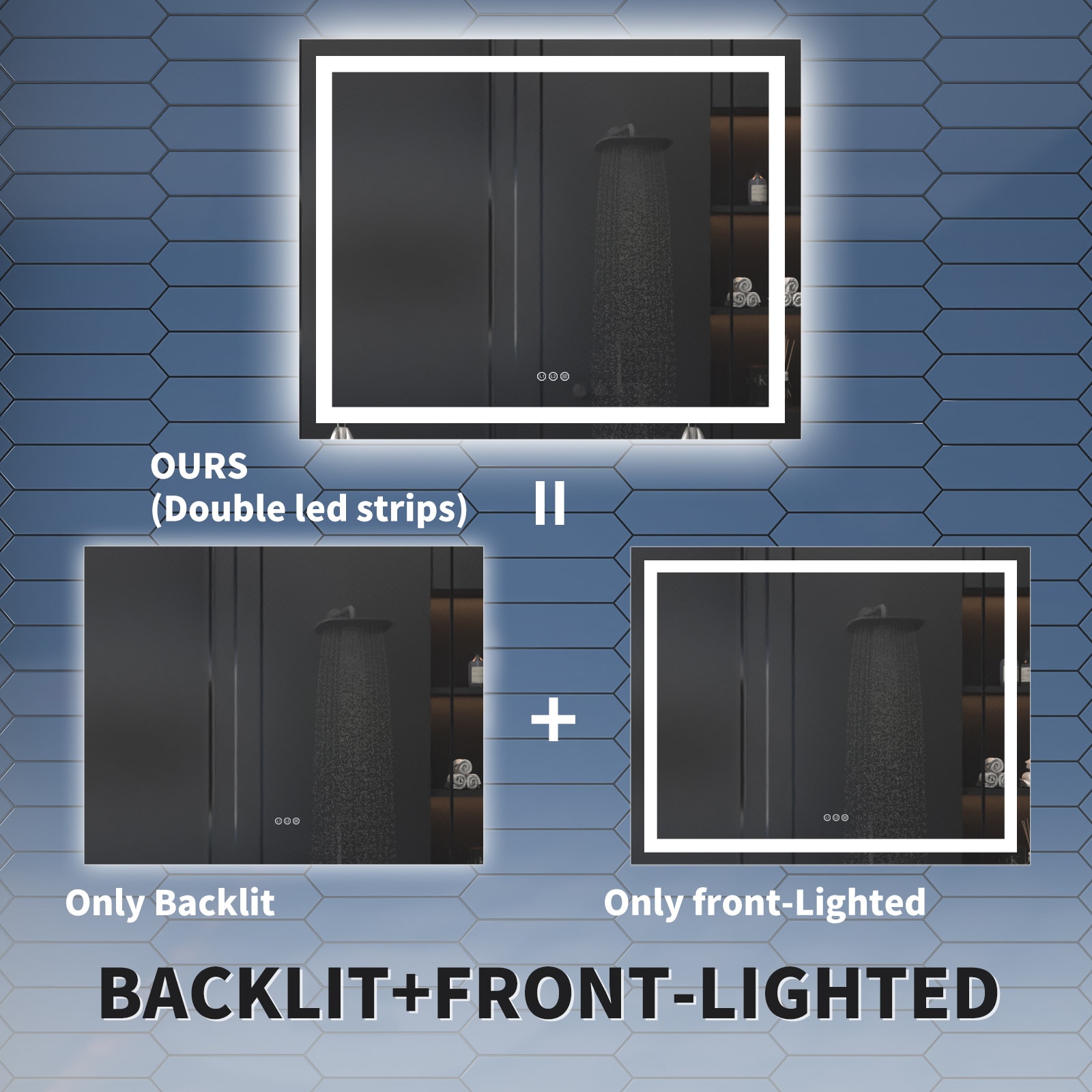 ES-DIY DLBM4836V16FBX Framed-Bath-Mirrors - View #4