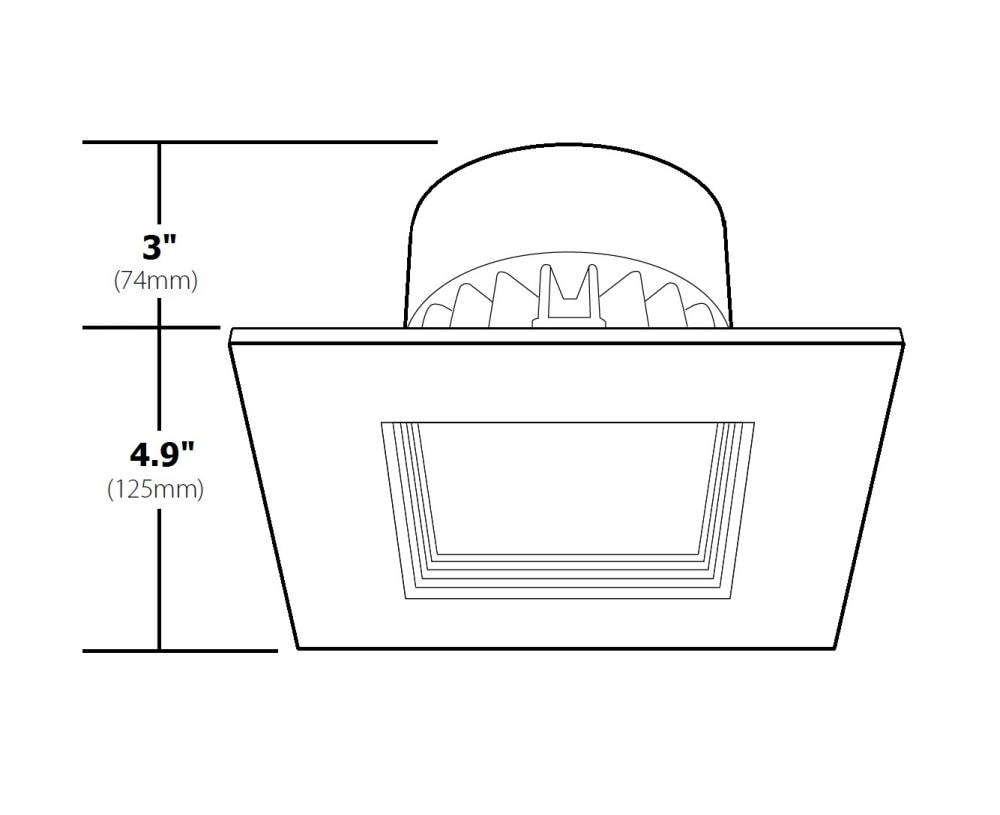 Nicor Lighting DLQ4-10-120-4K-WH Led-Retrofit-Downlight - View #7