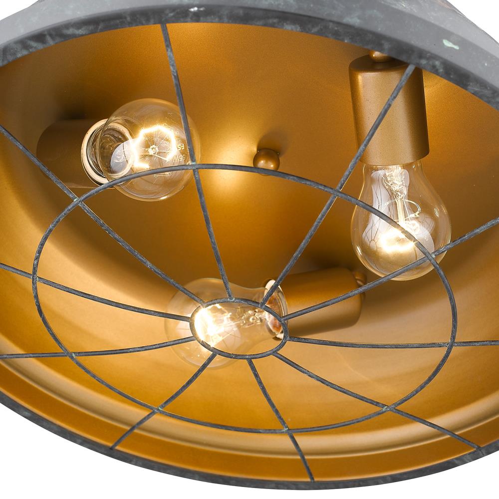 Golden Lighting 7312-FM16 BP flushmounts - View #4
