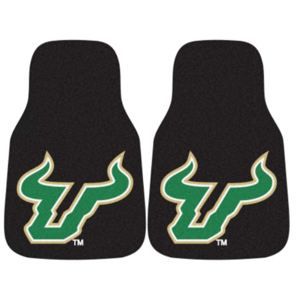 Logo Brands University of South Florida 2-pc Carpet Car Mat Set in the ...