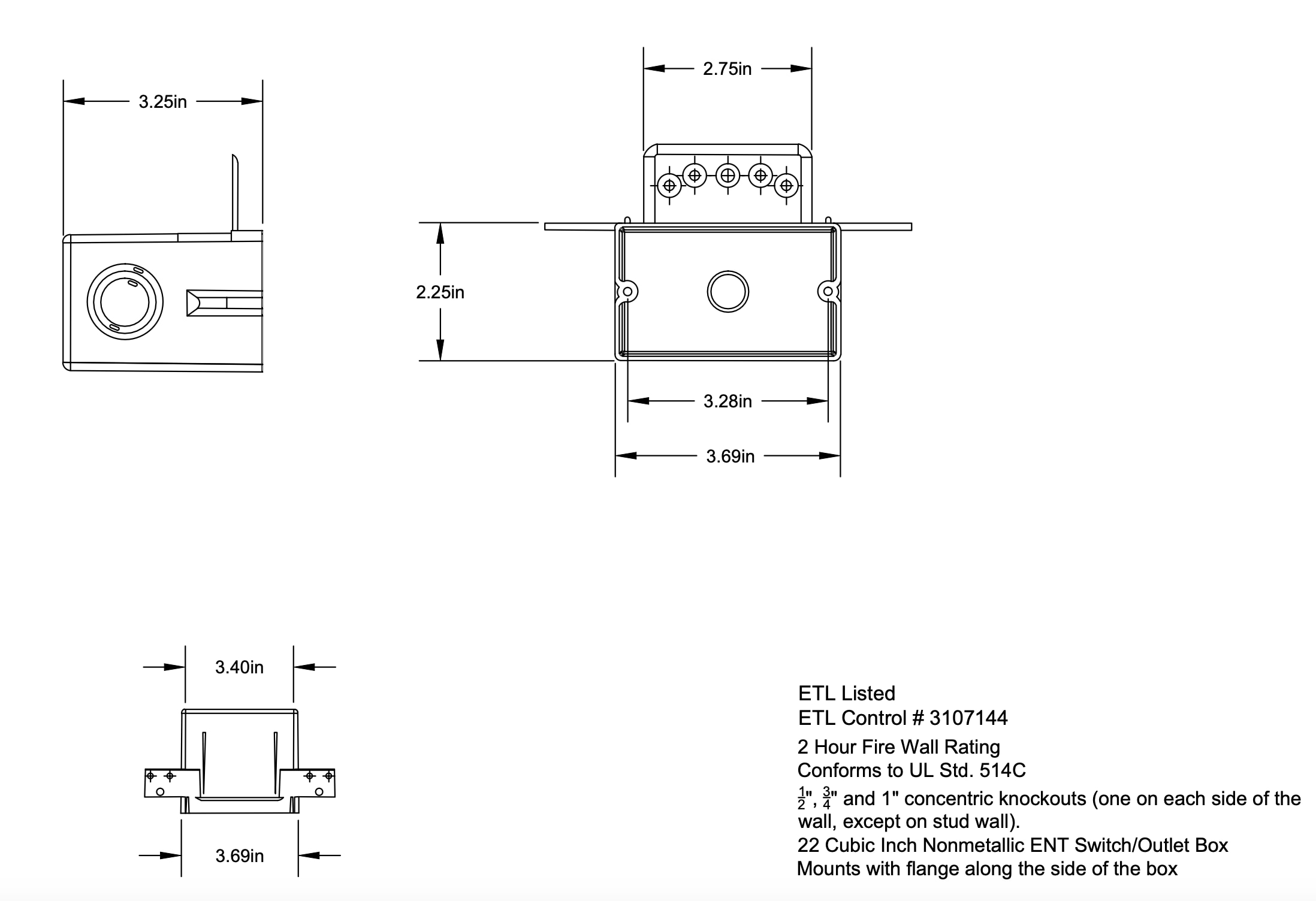 CANTEX LEN22SB Electrical-Box - View #3