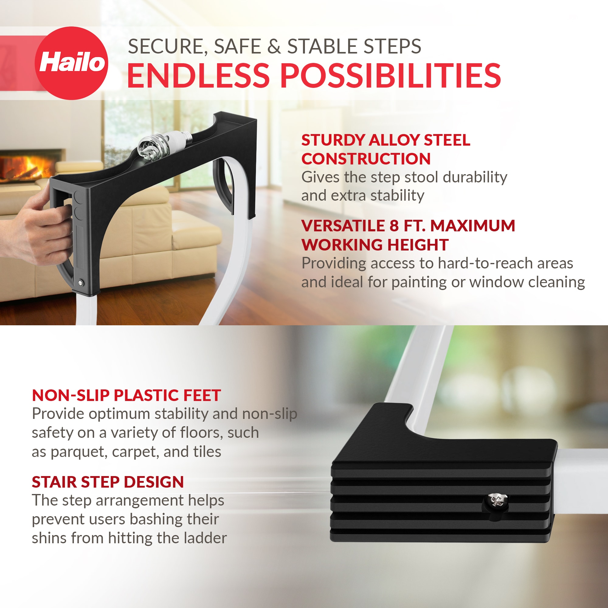 Hailo 9204010013 Step-Ladders - View #2