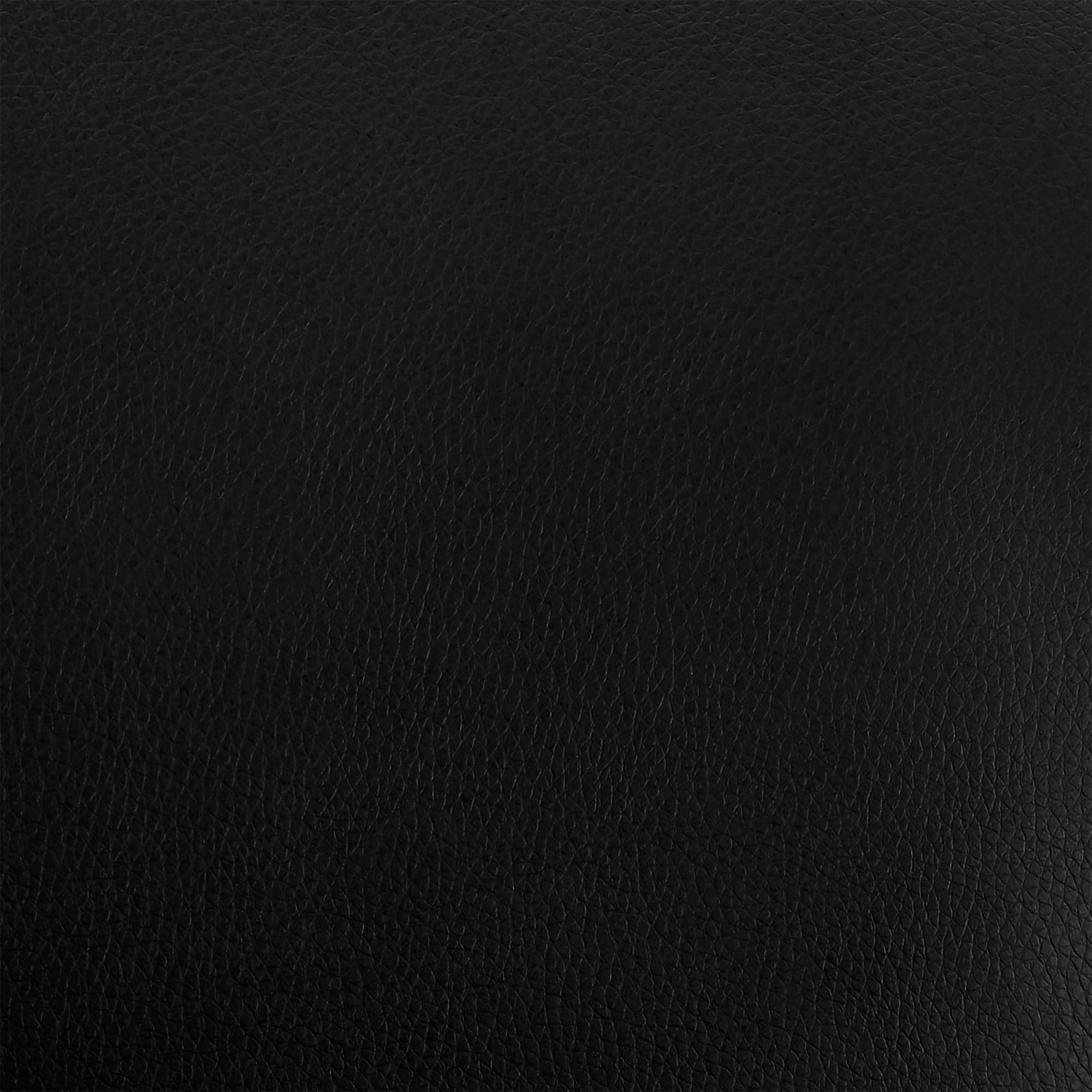 Modern Tandy Black Faux Leather 26" Counter Stool with Metal Frame