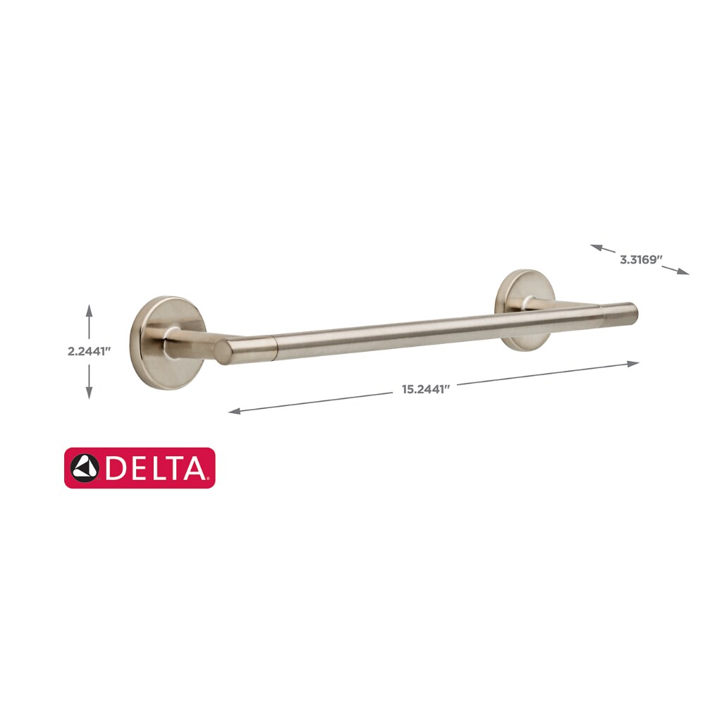 Delta Trinsic 12 In Brilliance Stainless Steel Wall Mount Single Towel   44011190 