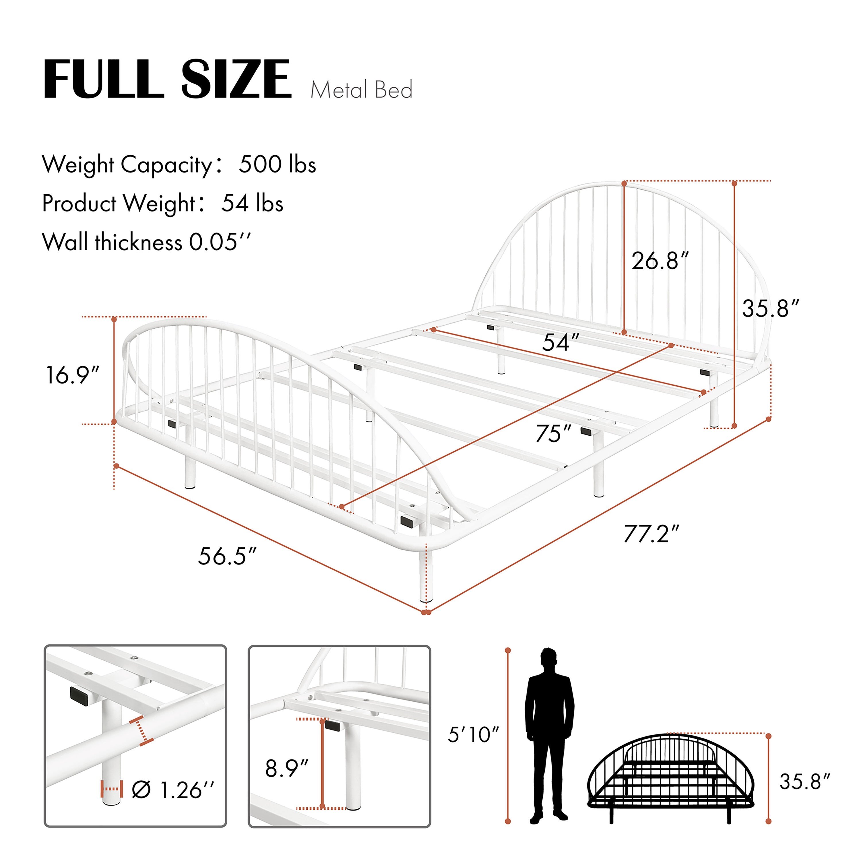 Furniture of America EC-7236WH-F beds - View #3