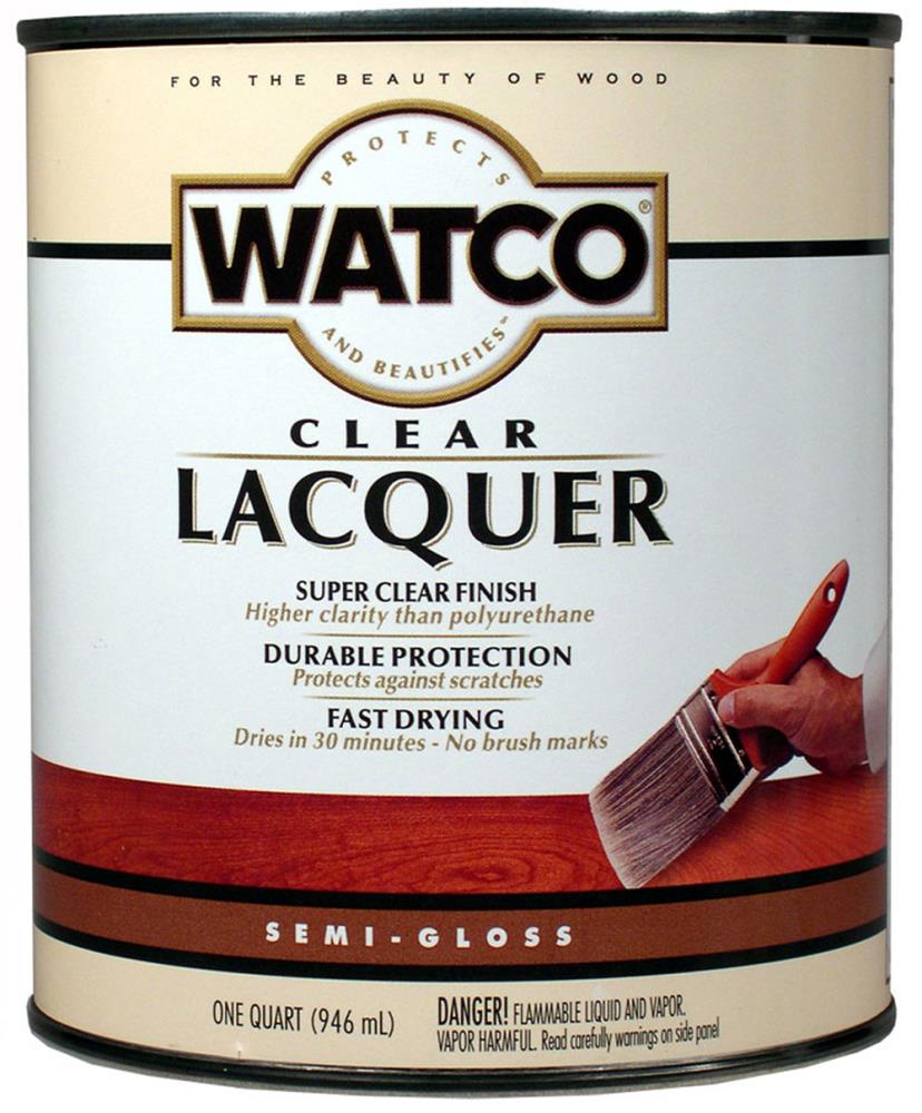 WATCO 63141 Clear Semi-gloss Oil-based Interior Lacquer ( 1-quart )