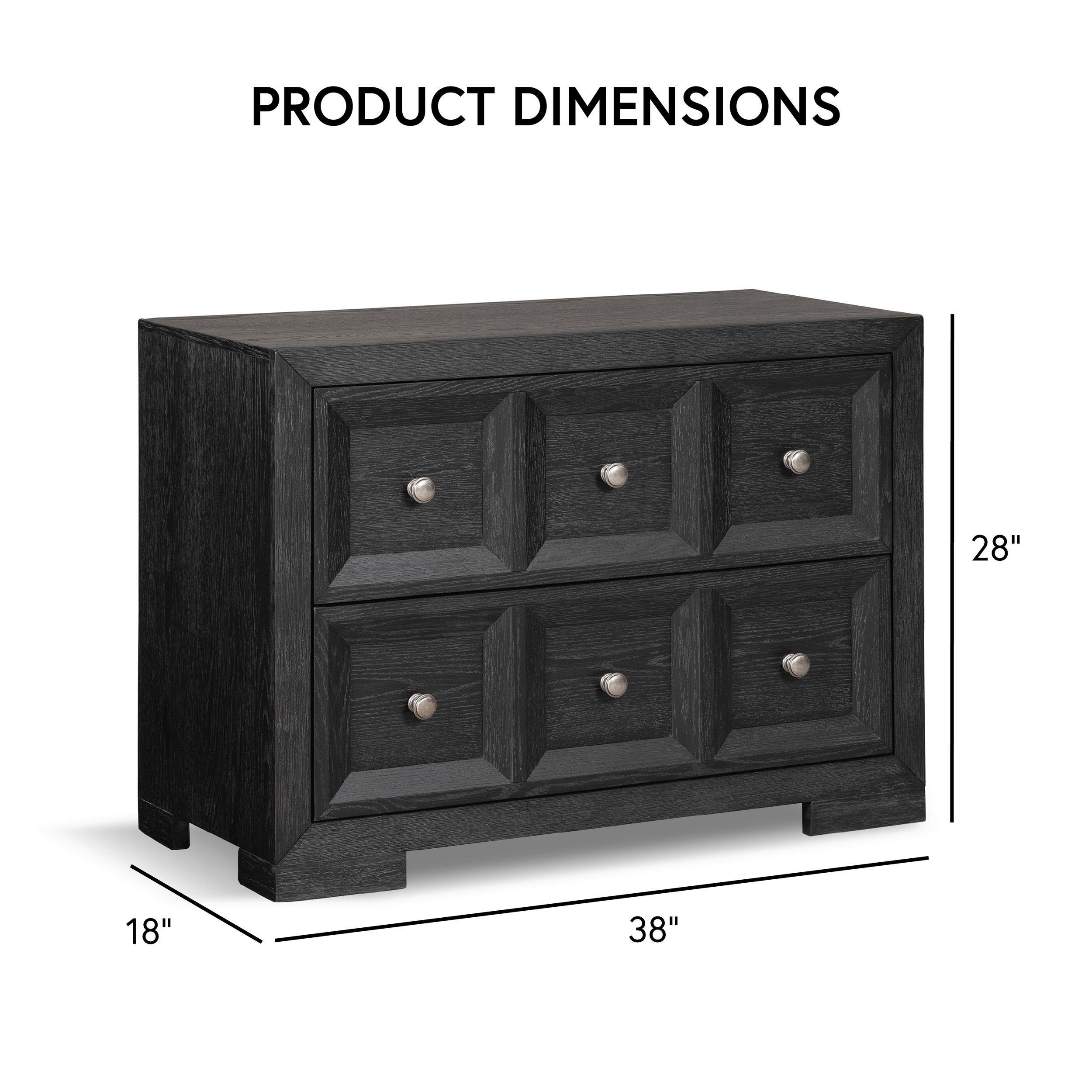 Furniture of America IDF-79011BK-N2 nightstands - View #3