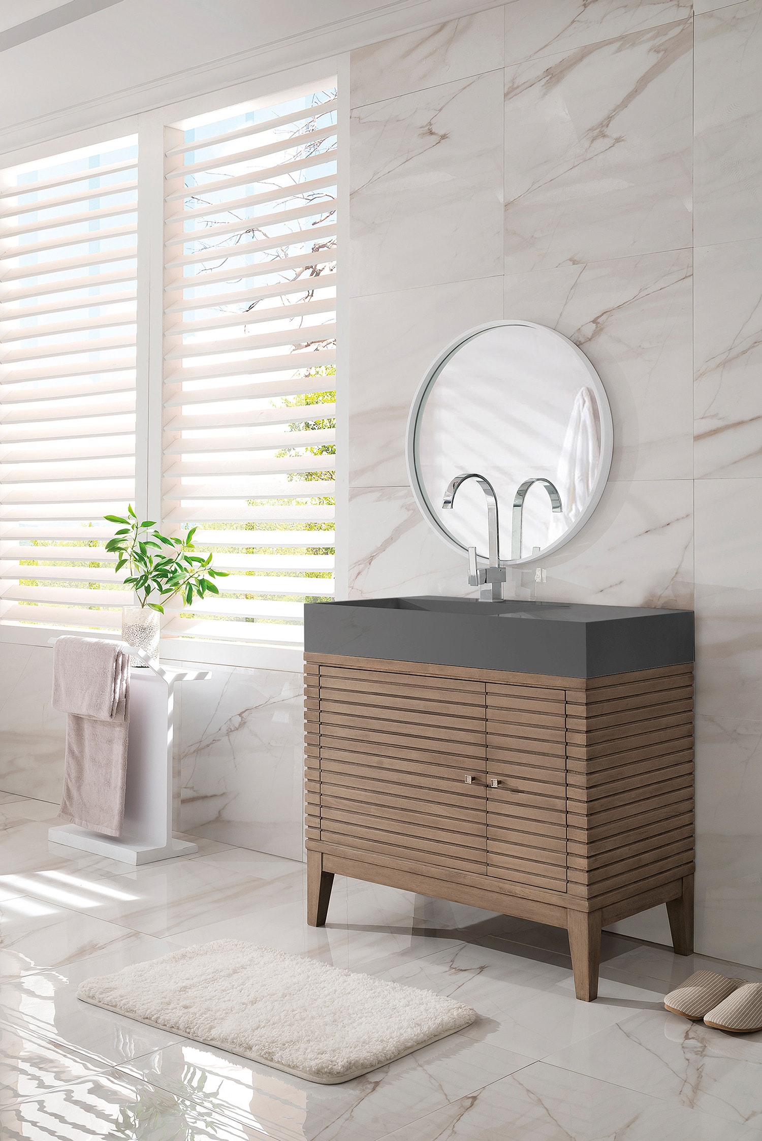 James Martin Vanities 210-V36-WW-DGG Bath-Vanity-Combo - View #2