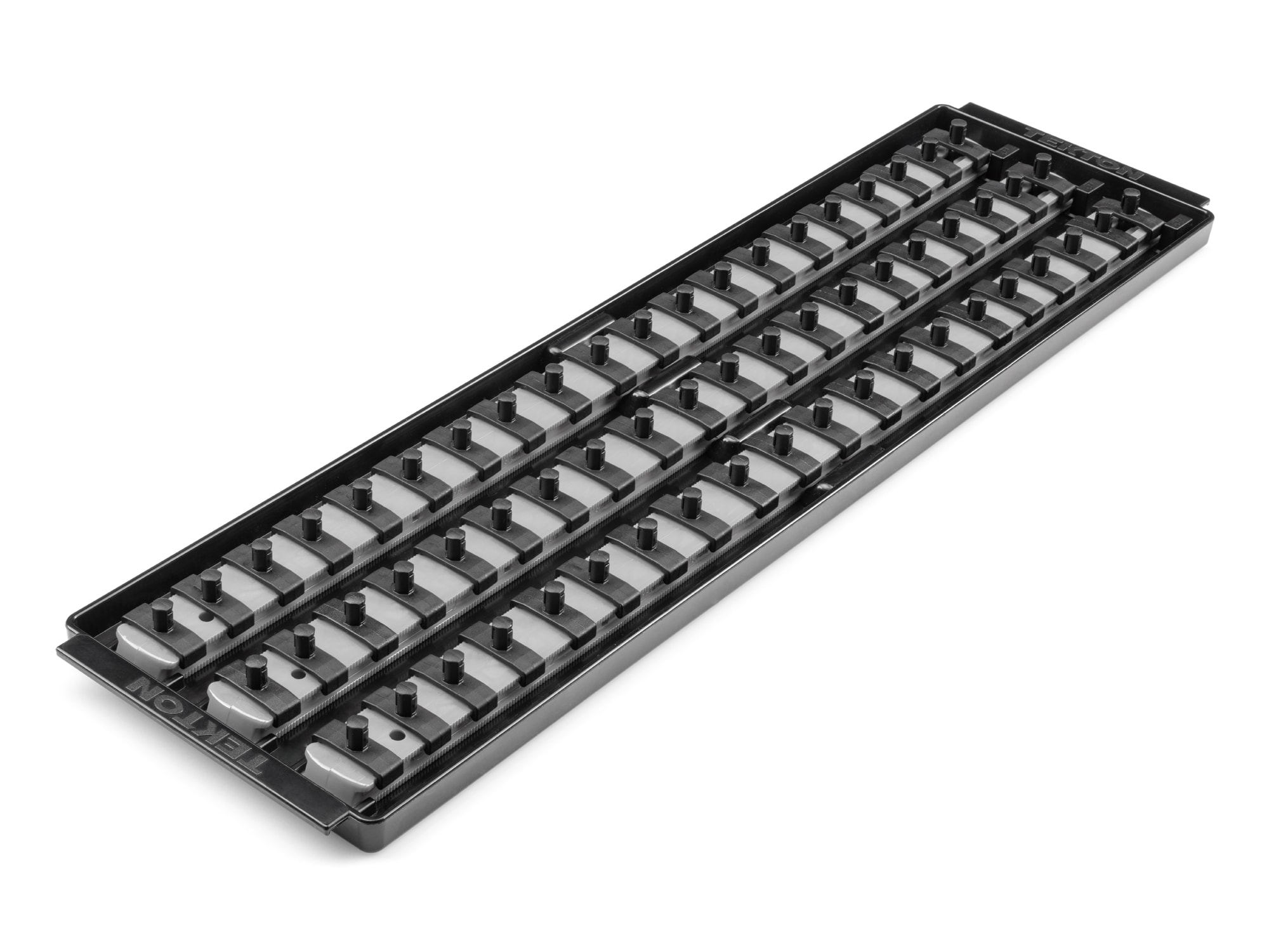 TEKTON OST07360 Plastic Socket storage - 1/4 in drive x 18 inch socket rails with 60 clips